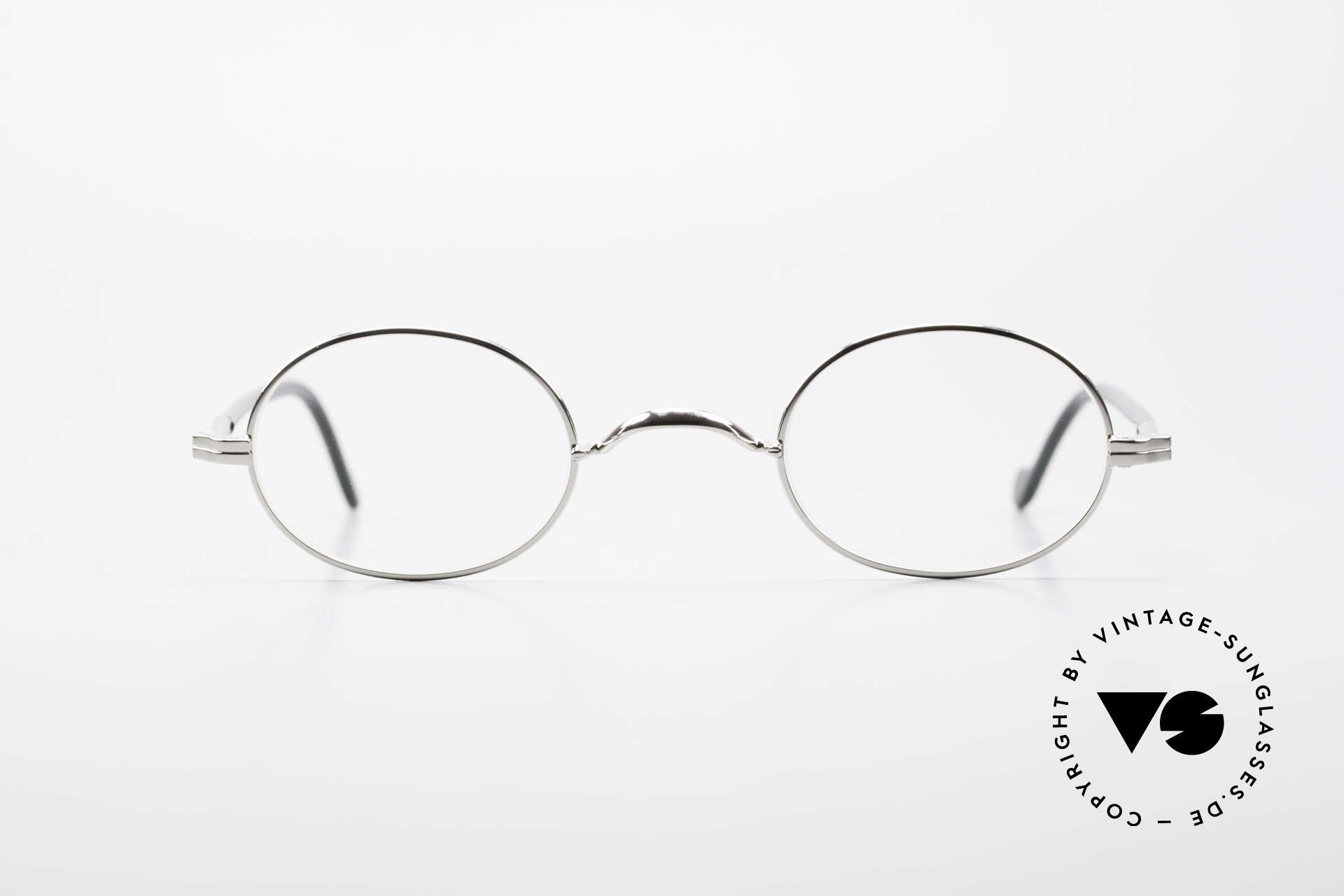 Glasses Lunor II A 10 Oval Vintage Frame Platinum