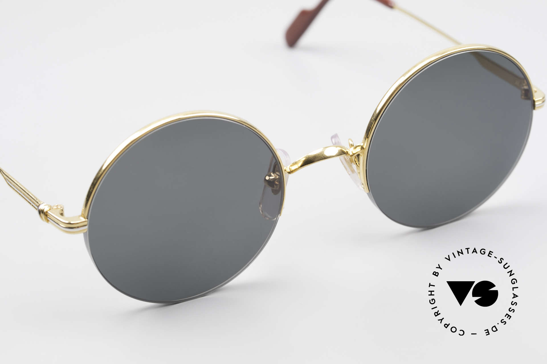 Sunglasses Cartier Mayfair Luxury Round Sunglasses 90's