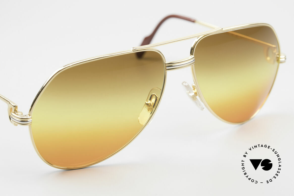 Cartier Vendome LC - M TRIPLE GRADIENT DESERT SUN, CUSTOMIZED LENSES: you won't find them elsewhere!, Made for Men and Women