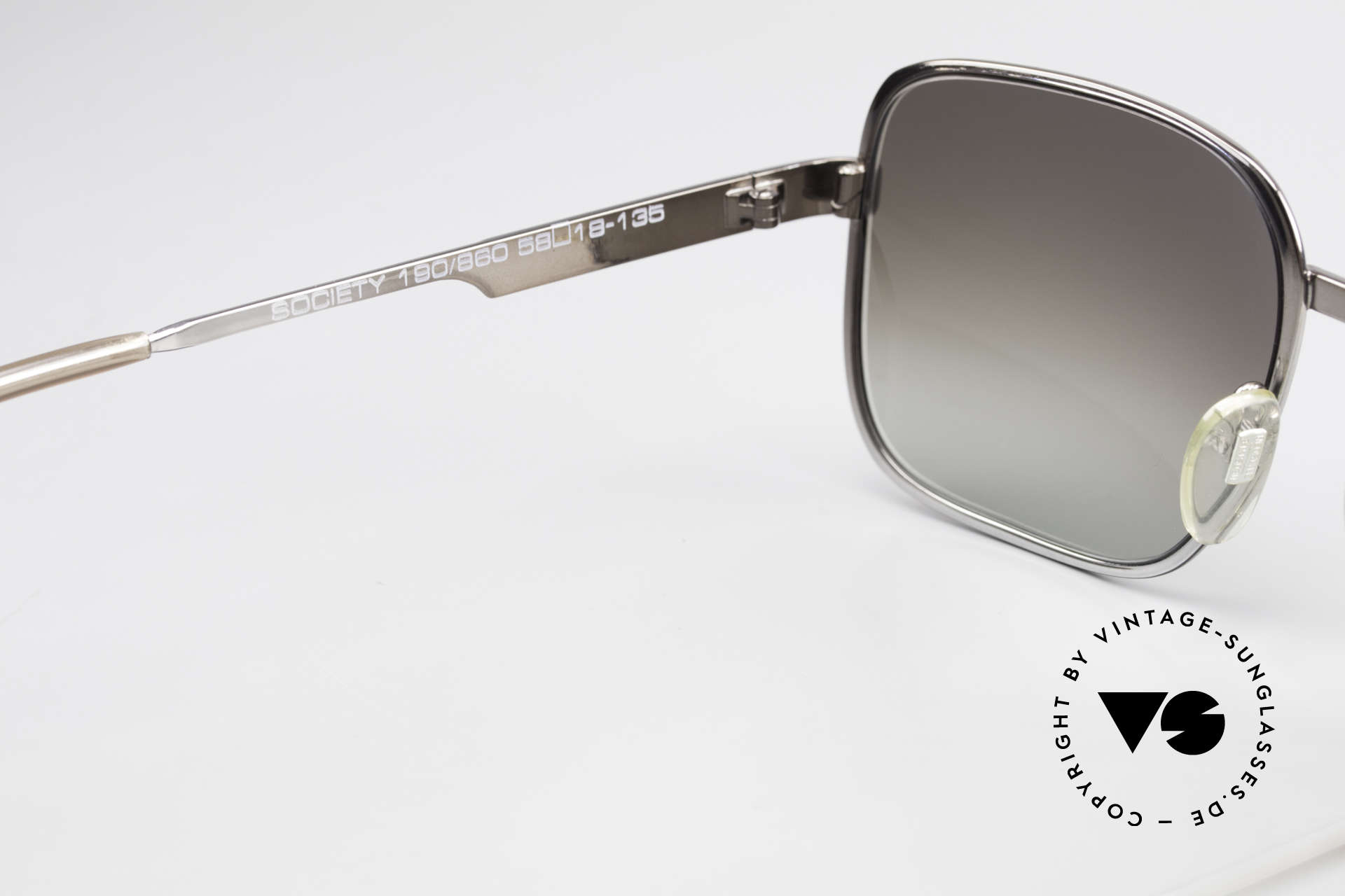 Neostyle Society 190 80's Haute Couture Sunglasses, very interesting frame finish looks gunmetal/gray, Made for Men