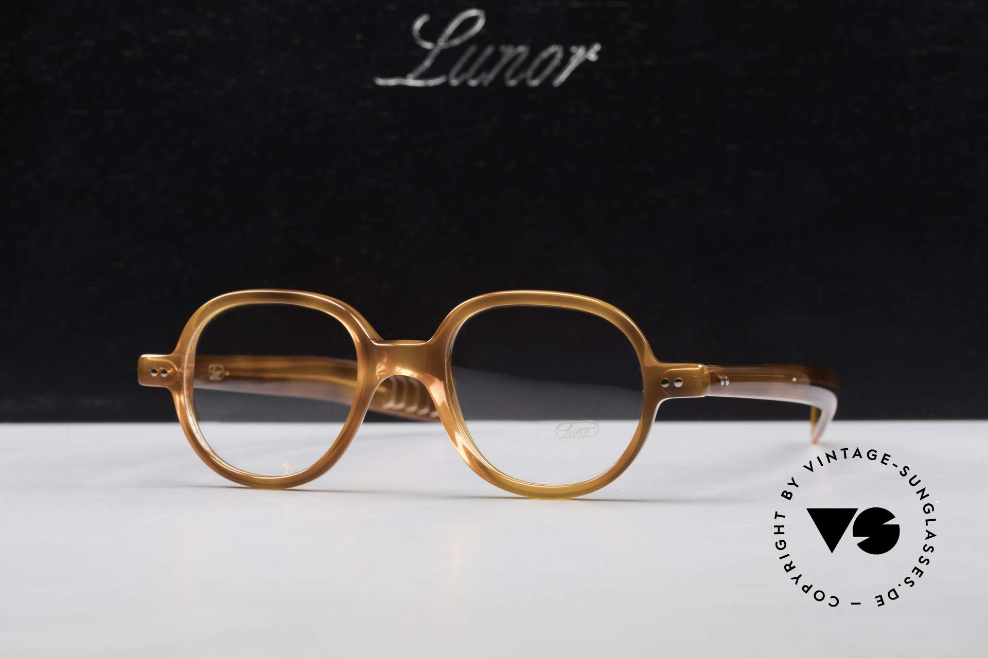 Lunor A50 Round Panto Acetate Glasses, Size: medium, Made for Men and Women