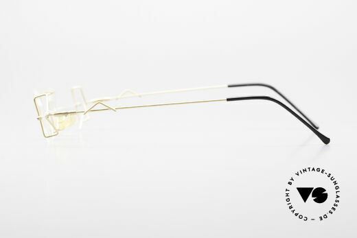 Z Mark 9 Artful 90's Rimless Eyeglasses, NO RETRO eyewear, but a rare old 90's Original!, Made for Men and Women