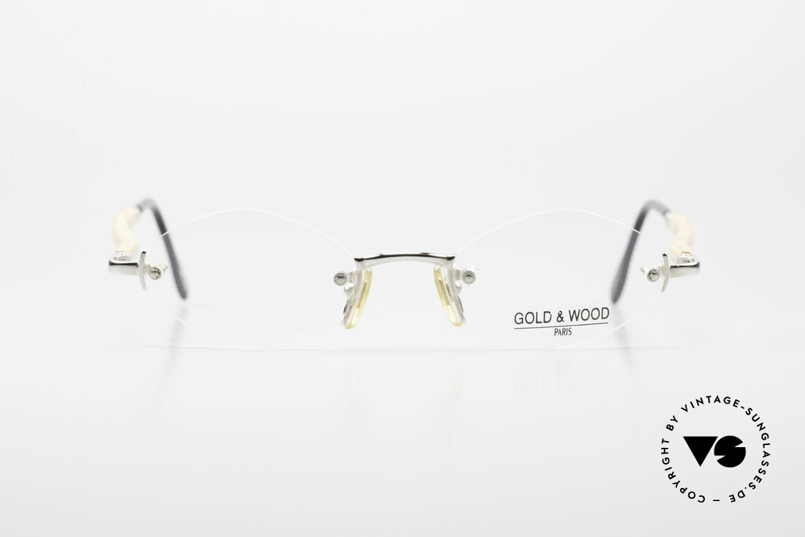 Gold & Wood S02 Luxury Rimless Spectacles, classic, rimless luxury eyeglass-frame from 2001, Made for Men and Women