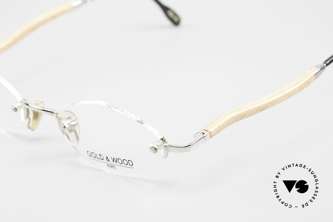 Gold & Wood S02 Luxury Rimless Spectacles, unworn rarity (for all lovers of quality), unique, Made for Men and Women