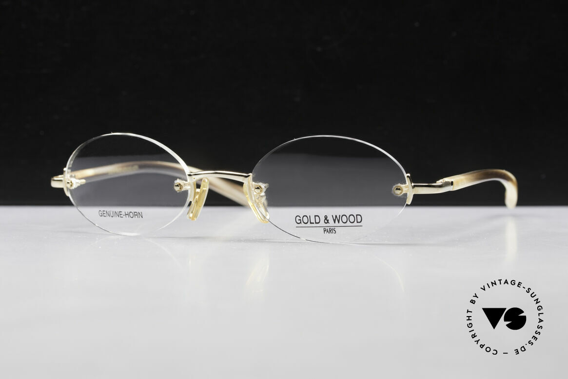 Gold & Wood 331 Rimless Genuine Horn Glasses, the credo: elegance, timelessness, craftsmanship, Made for Men and Women