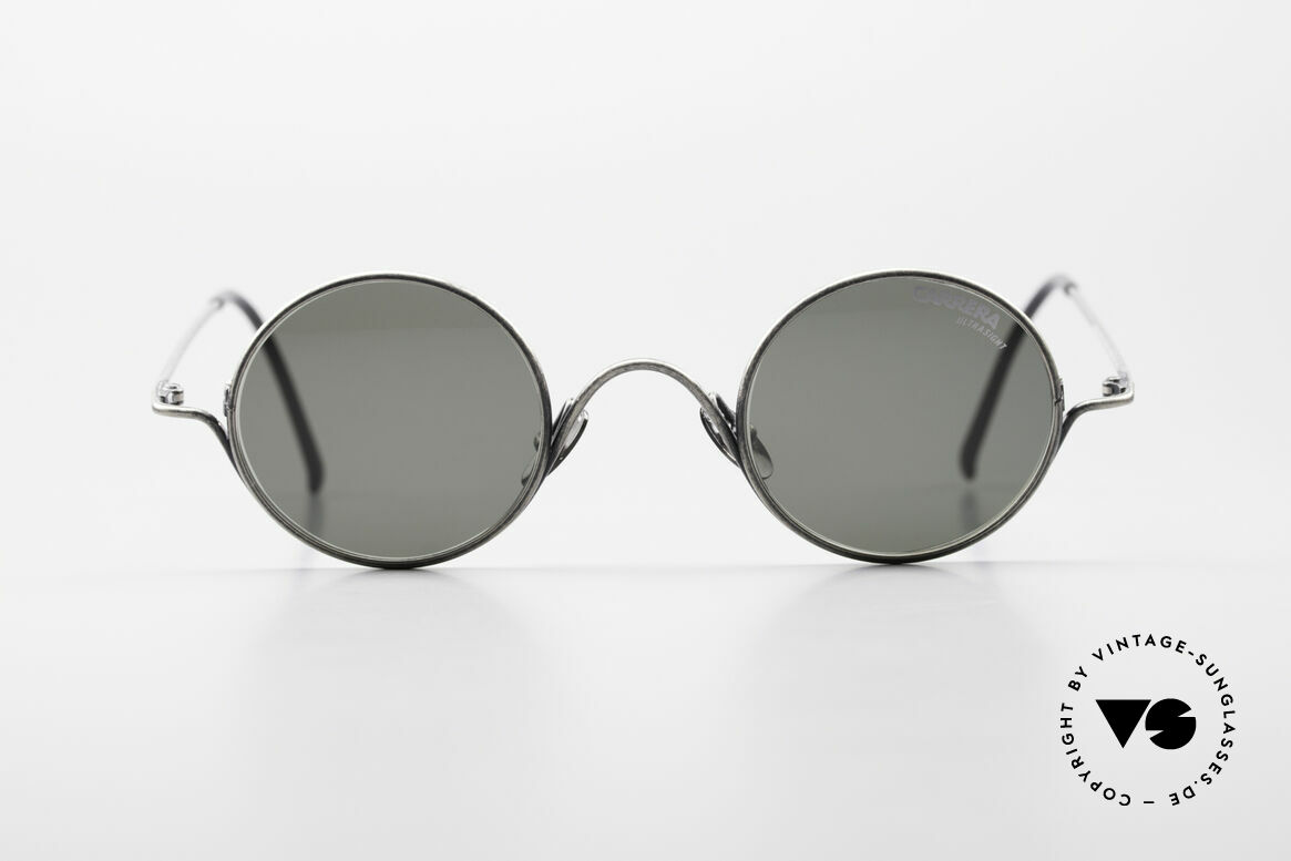 Carrera 5790 Small Round Vintage Glasses, solid frame in top-quality and 'antique metal' finish, Made for Men and Women