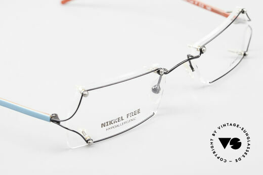 Locco Lux Crazy 90's Rimless Eyeglasses, demo lenses should be replaced with prescriptions, Made for Men and Women