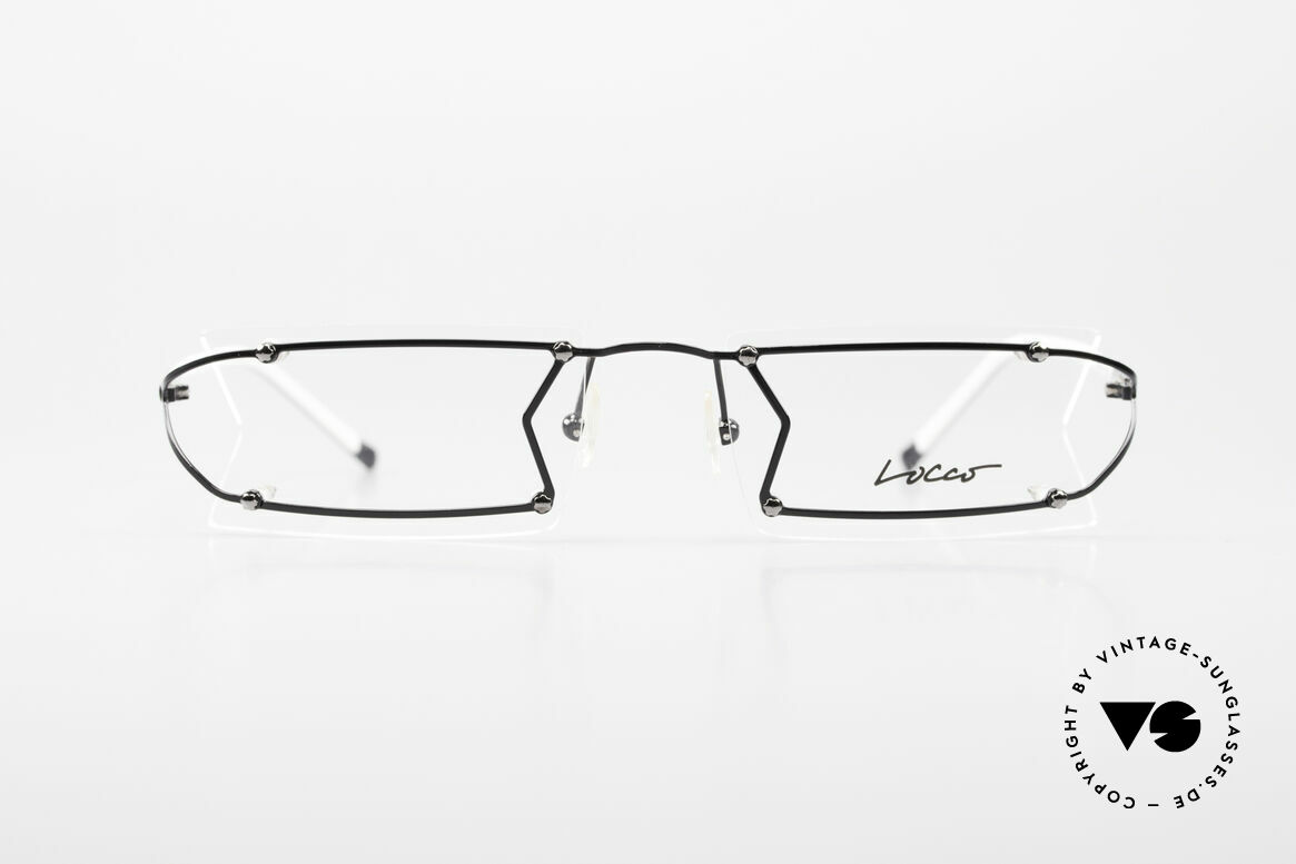 Locco Pinot Crazy 90's Rimless Eyeglasses, the slogan:"Funtastic Eyewear for Funtastic People", Made for Men and Women
