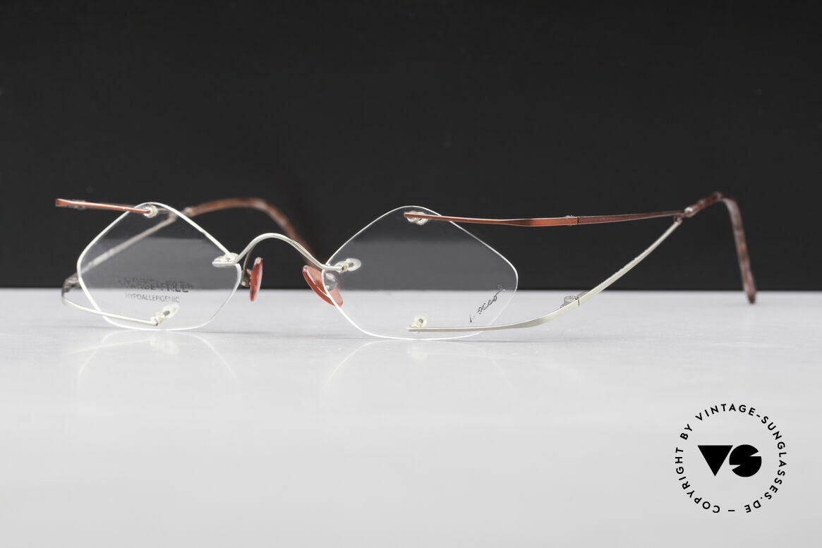 Locco Stars C Extraordinary Rimless Frame, never worn vintage rarity for cheerfulness & mirth, Made for Men and Women