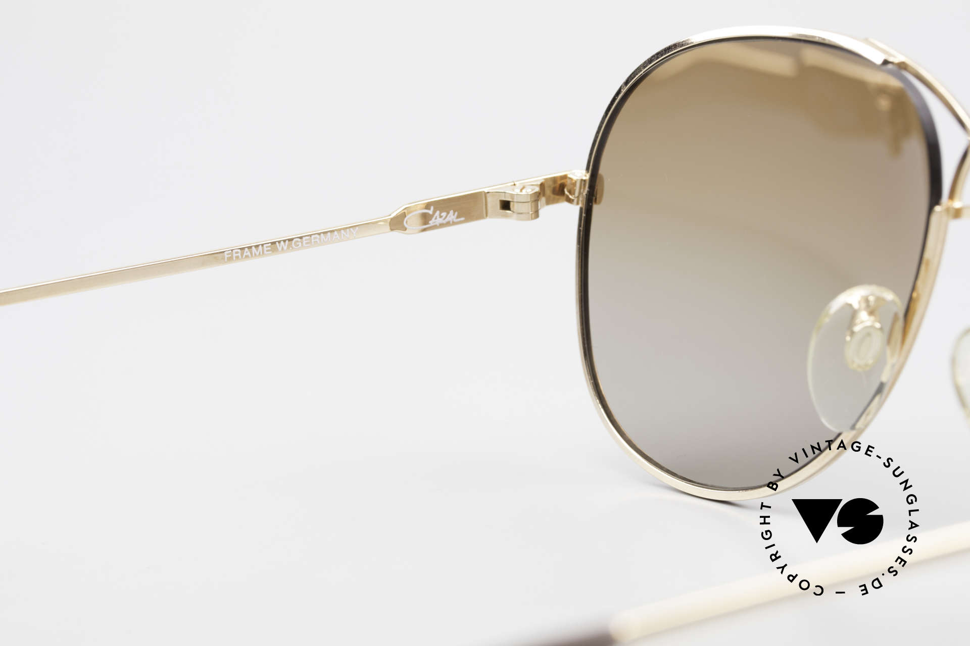 Cazal 728 Vintage Aviator Sunglasses, NO RETRO sunglasses, but a 30 years old original, Made for Men