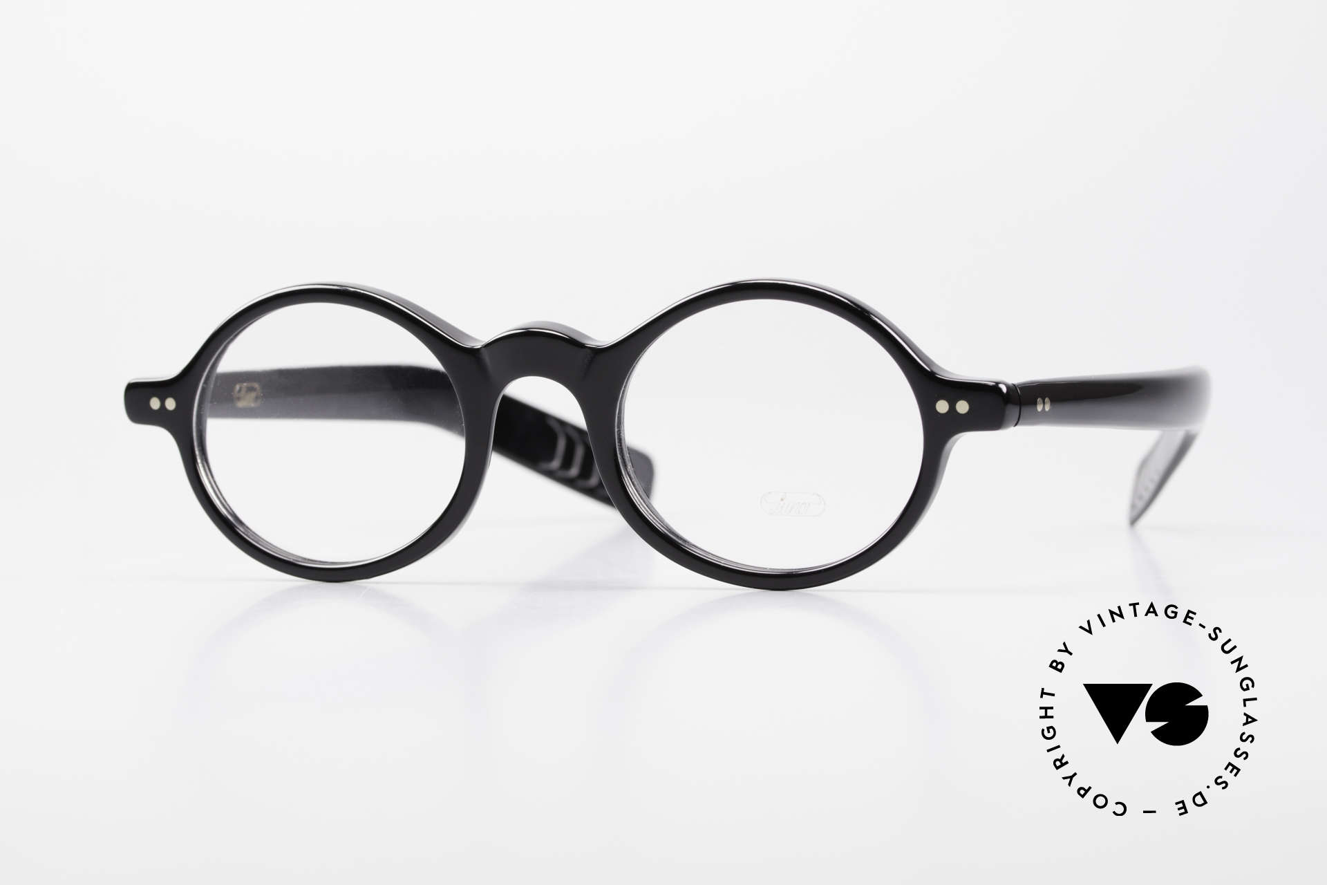 Lunor A52 Oval Eyeglasses Black Acetate, LUNOR glasses, model 52 from the Acetate collection, Made for Men and Women