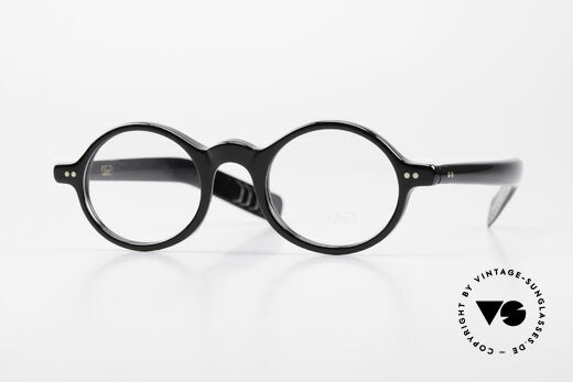 Lunor A52 Oval Eyeglasses Black Acetate Details