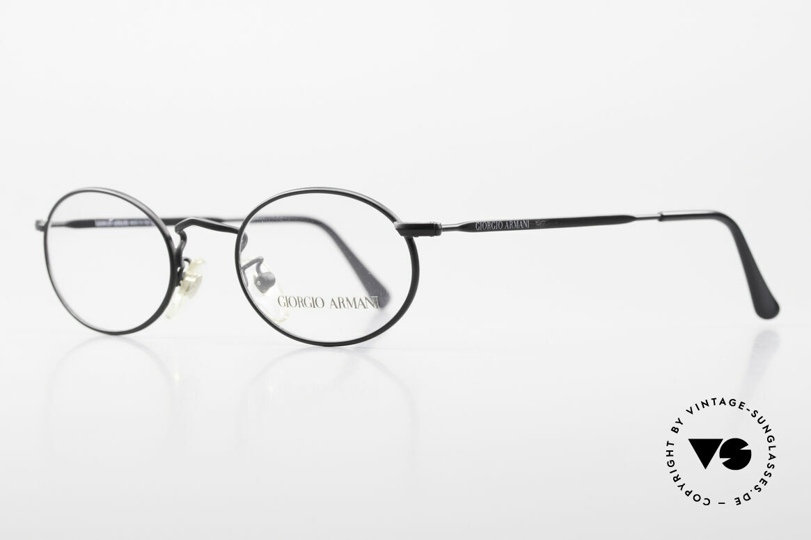 Giorgio Armani 131 Vintage Eyeglasses Oval Frame, a timeless 1980's model in tangible premium quality, Made for Men and Women