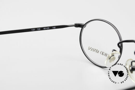 Giorgio Armani 131 Vintage Eyeglasses Oval Frame, the frame is made for prescription lenses, of course, Made for Men and Women