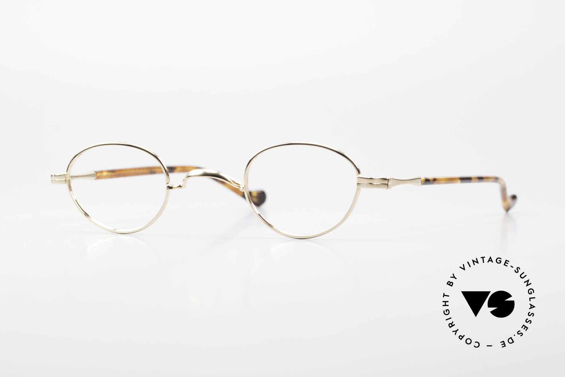 Lunor II A 03 Gold Plated Eyeglass-Frame, rare Lunor glasses of the Lunor II-A series (A = acetate), Made for Men and Women