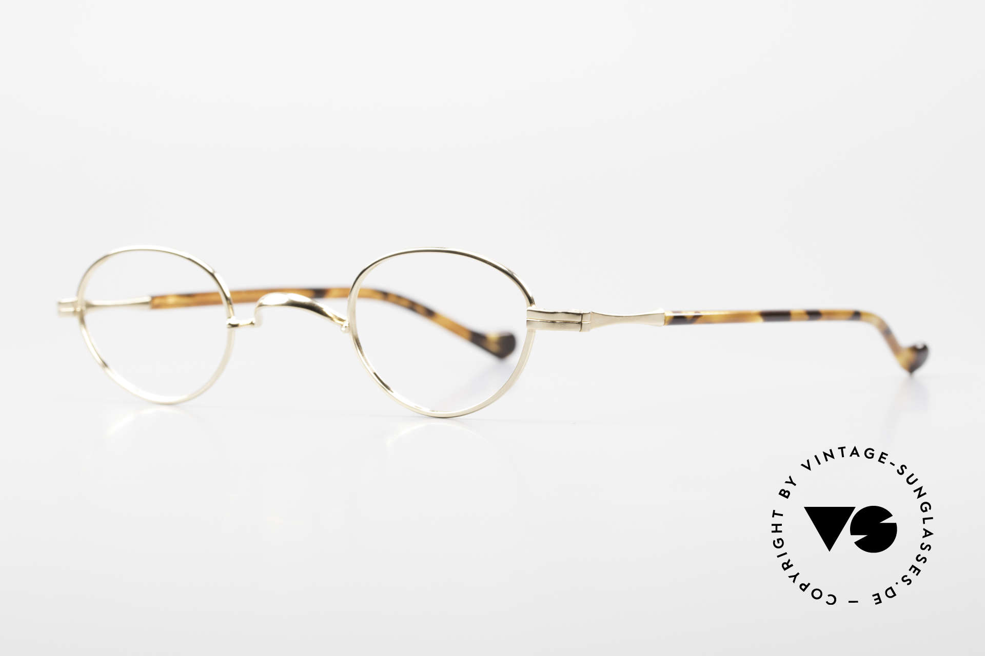 Lunor II A 03 Gold Plated Eyeglass-Frame, precious 22ct GOLD-PLATED, tangible TOP-notch quality, Made for Men and Women