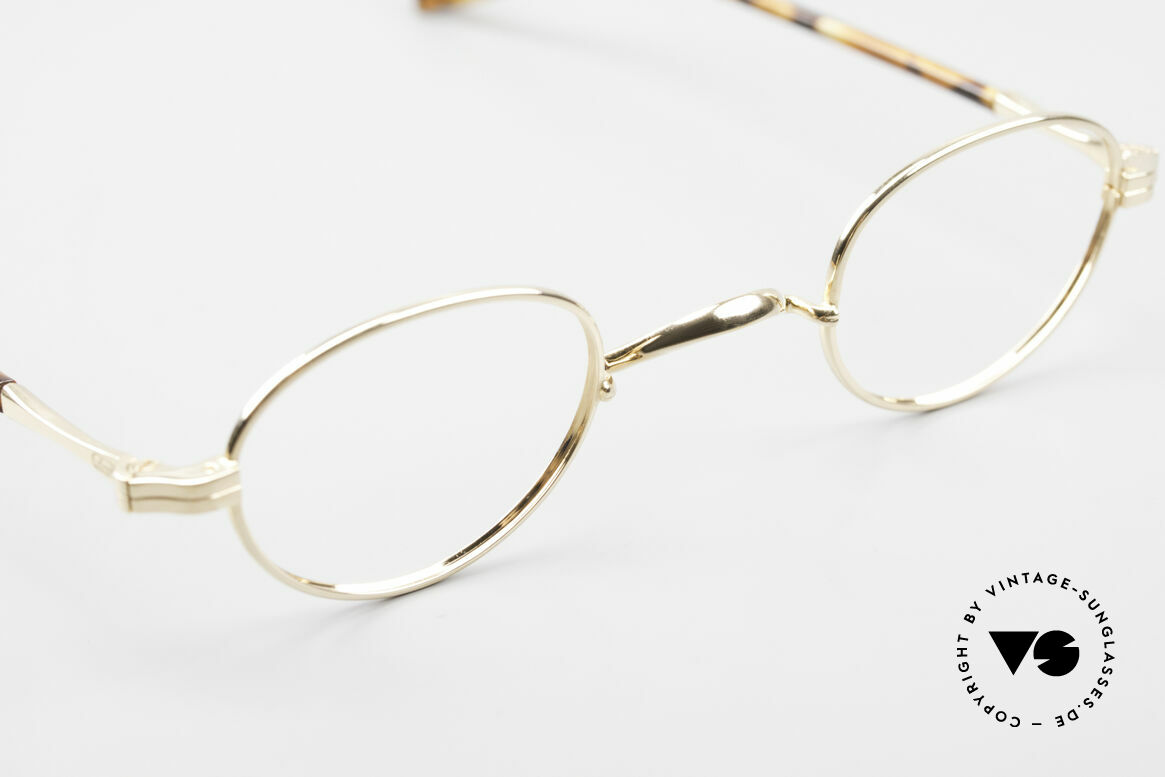 Lunor II A 03 Gold Plated Eyeglass-Frame, a 20 years old, unworn RARITY (for all lovers of quality), Made for Men and Women