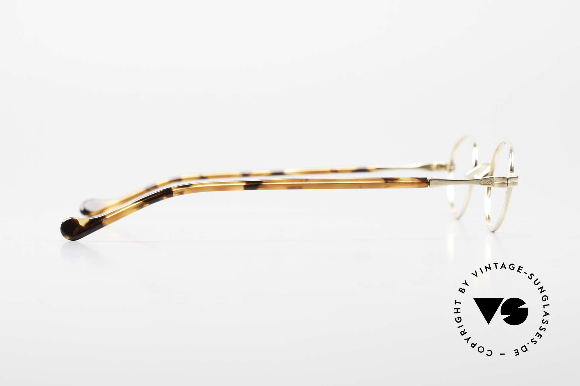Lunor II A 03 Gold Plated Eyeglass-Frame, the metal frame is made for high diopter / prescriptions, Made for Men and Women