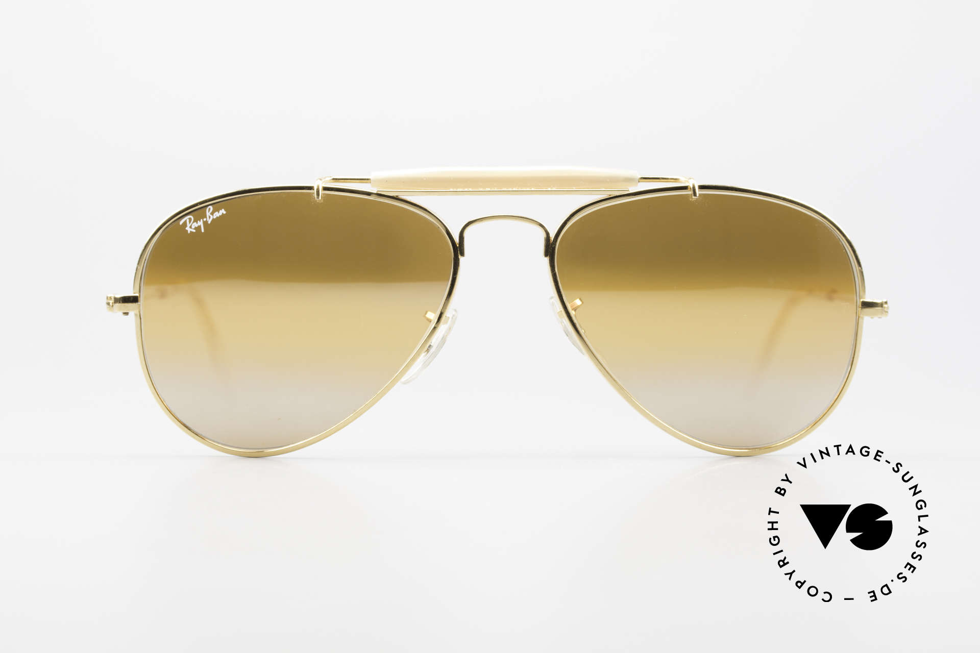 regisseur Geheim Gaan wandelen Sunglasses Ray Ban Outdoorsman 56 B&L USA Luxottica Italy Hybrid