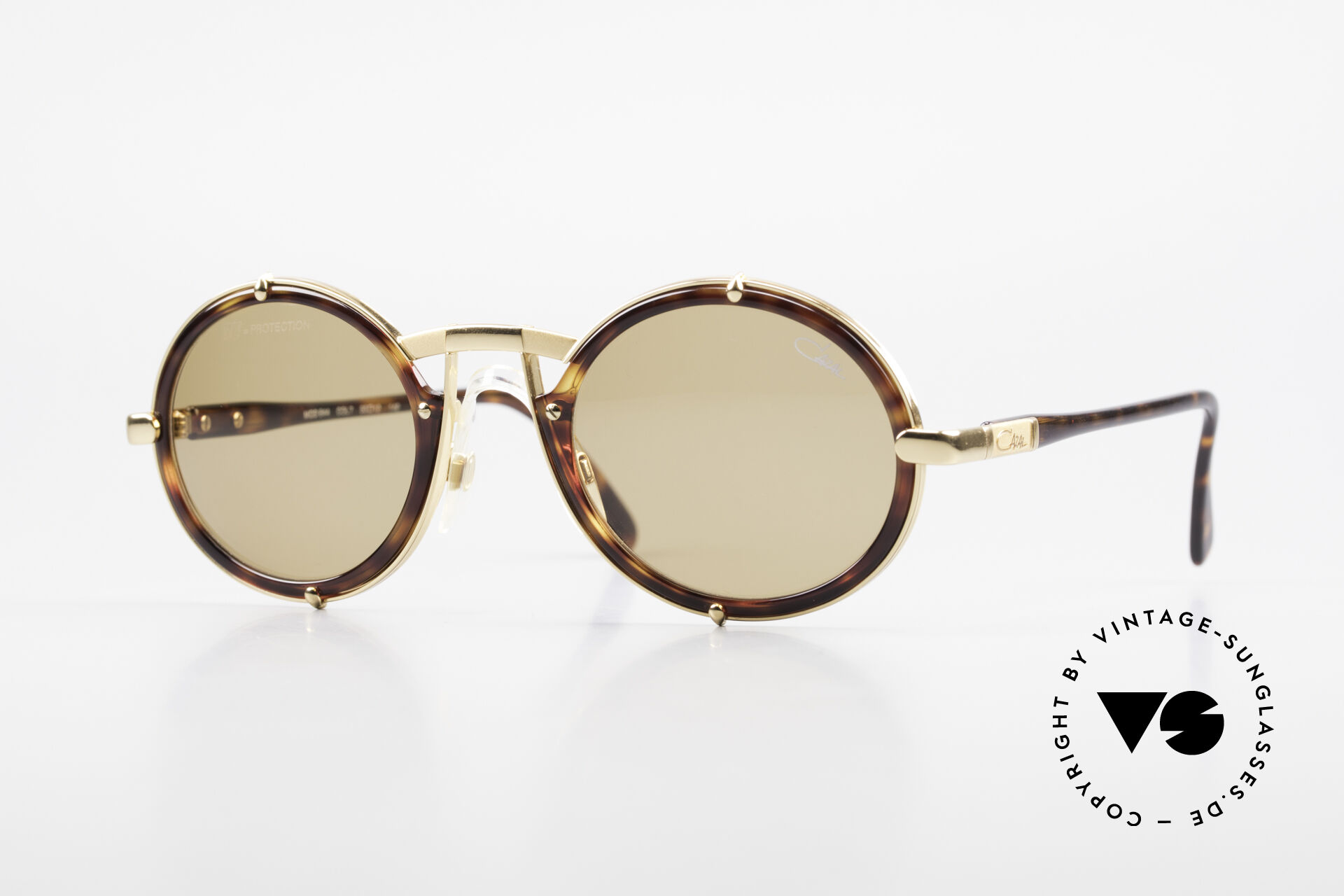 Cazal 644 Round Unisex 90 s Sunglasses