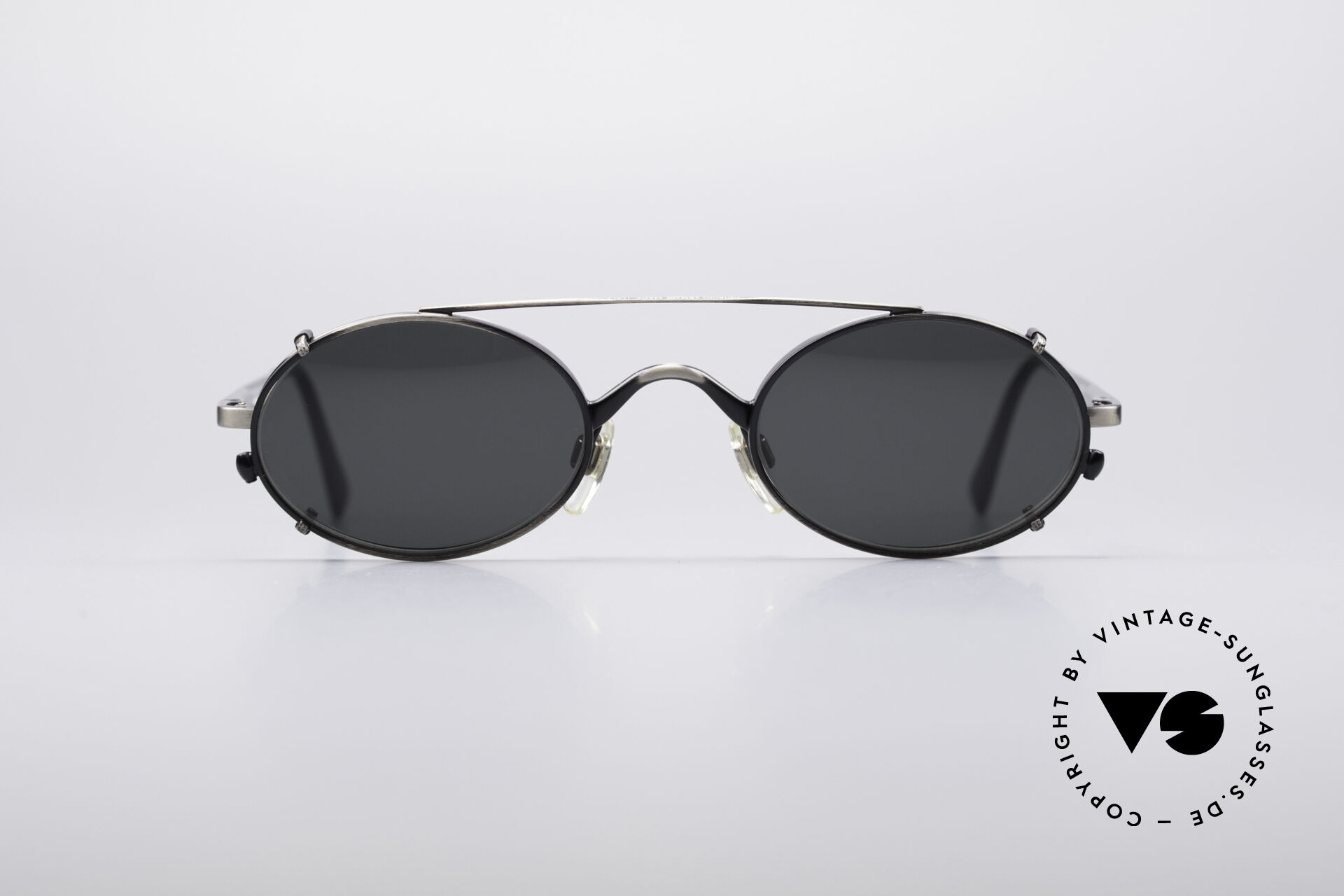 Emporio Armani Sunglasses EA4152 50421W Matte Black Clear with Sun Clip-ons  | eBay