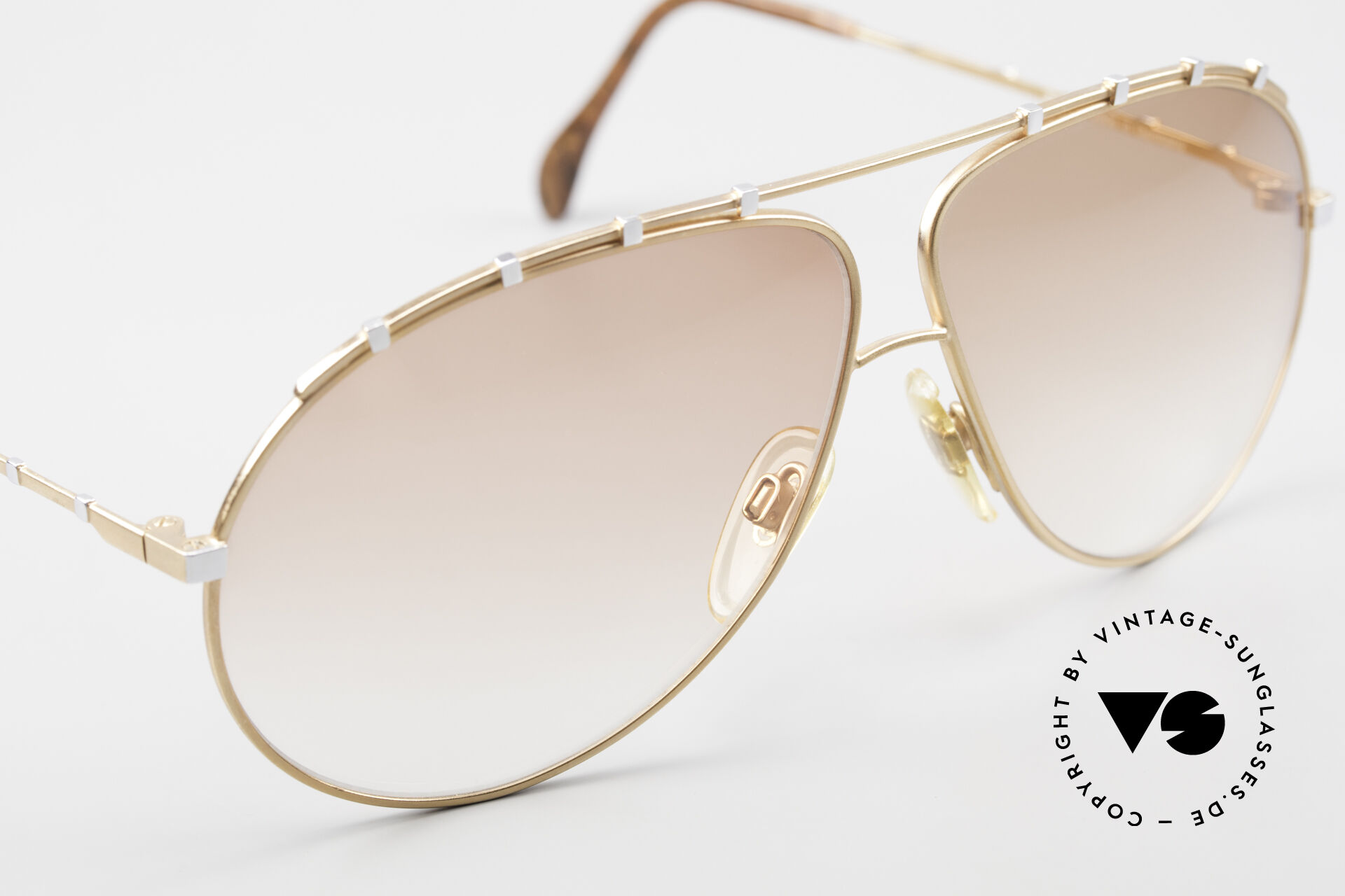 Lunettes Vintage ZOLLITSCH Bavaria 1 900 Plaqué Or - Monture Ovale En Métal - Taille 54/18/140 - Neuf Sans étiquette