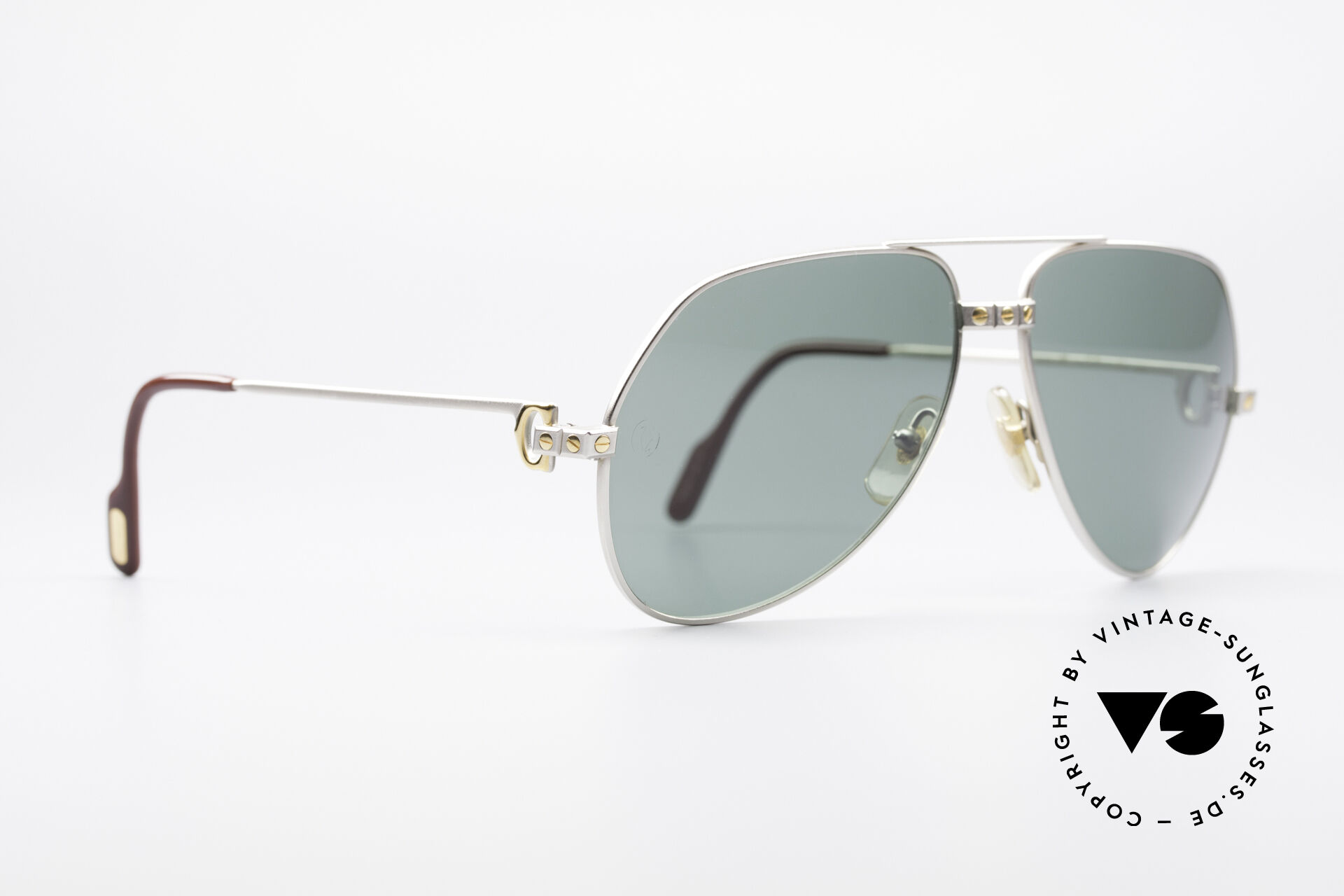 Sunglasses Cartier Vendome Santos - M Rare Luxury Palladium Finish