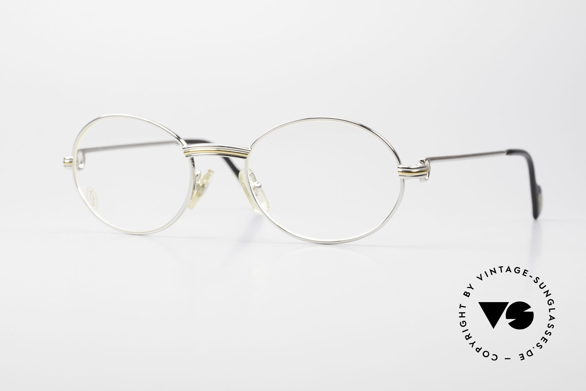 Glasses Cartier Saint Honore Oval Platinum Luxury Frame