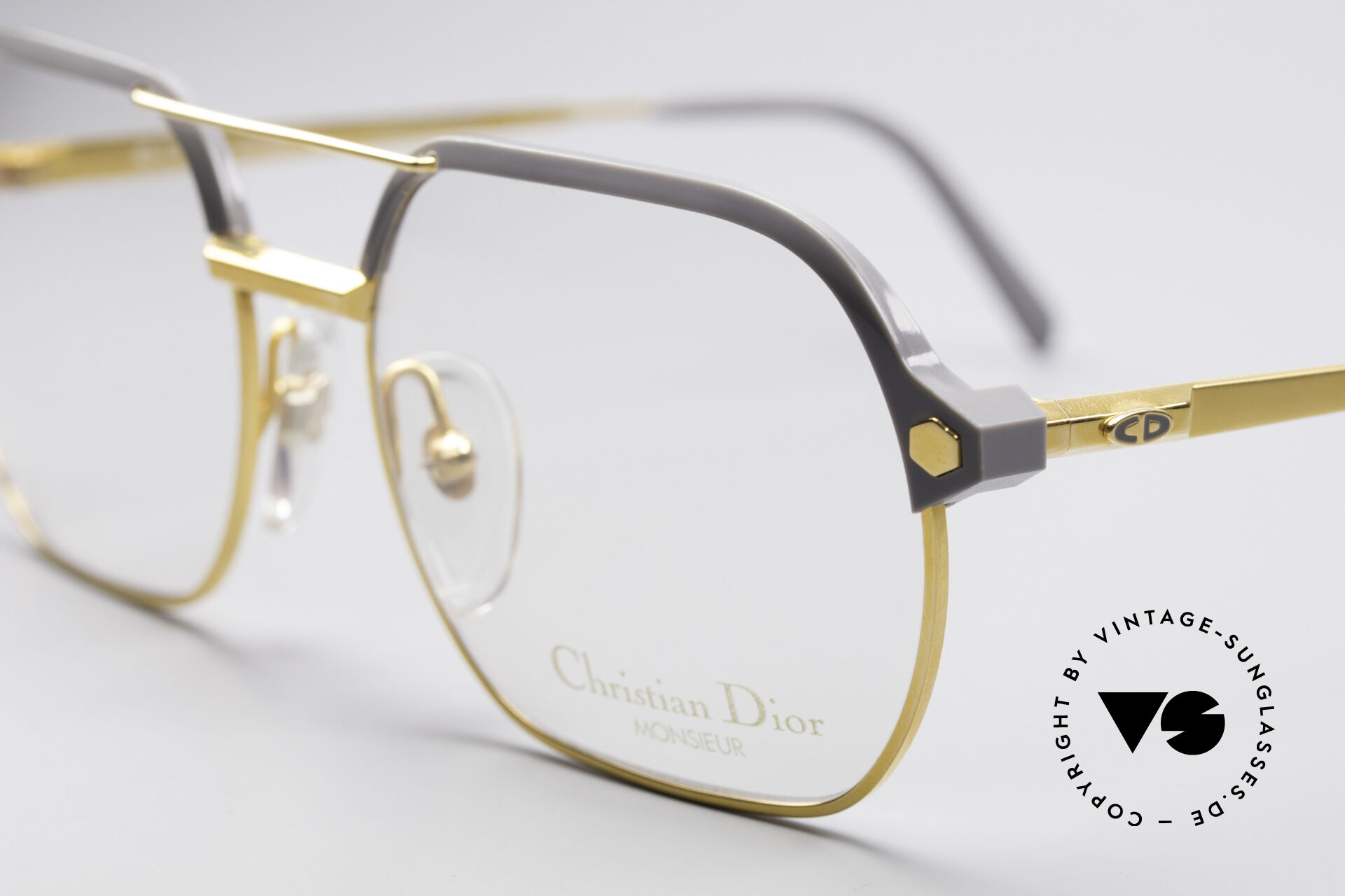 Glasses Christian Dior 2381 GoldPlated Eyeglasses 80's
