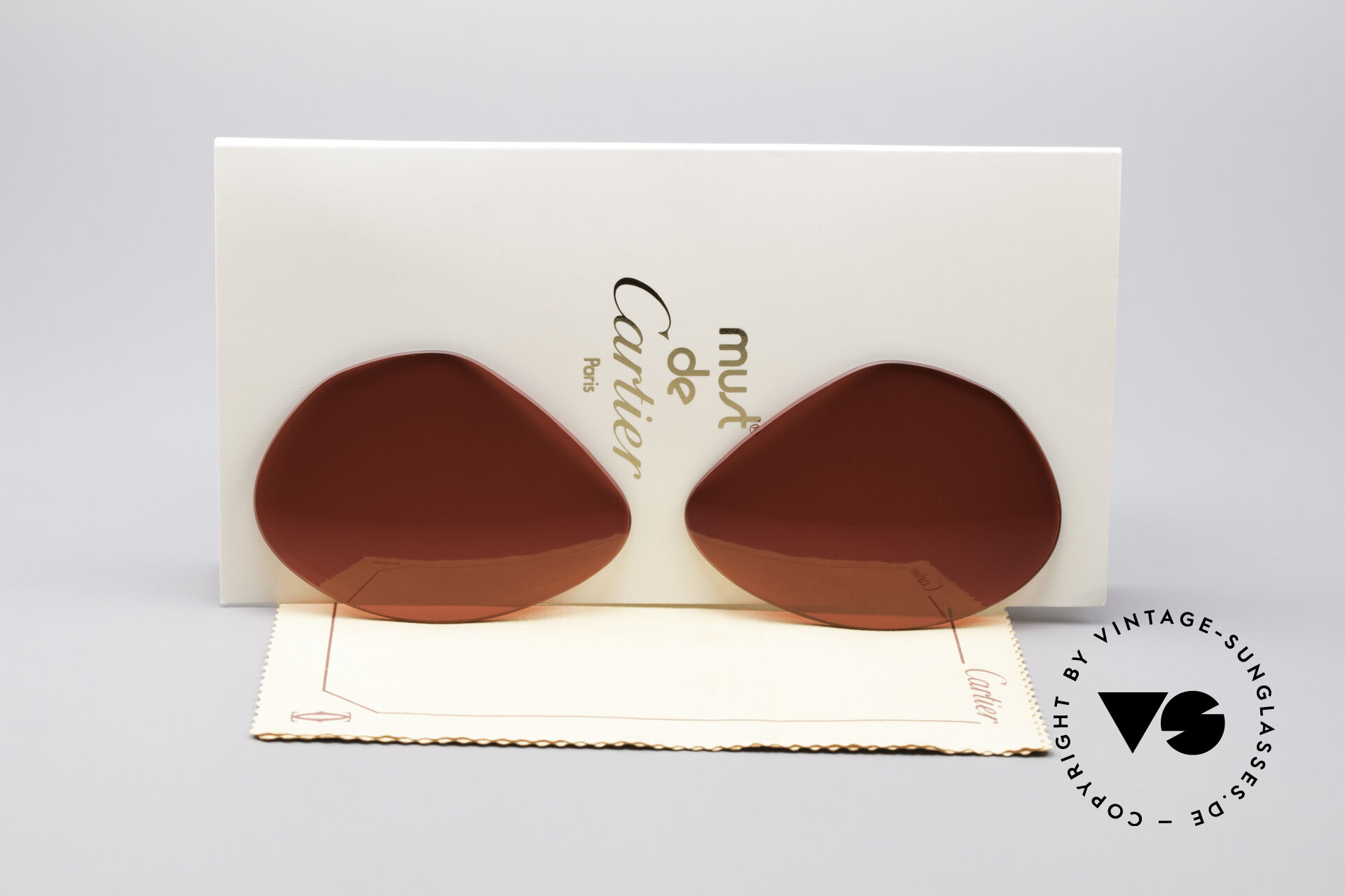 Sunglasses Cartier Vendome Lenses L Sun Lenses 3D Red