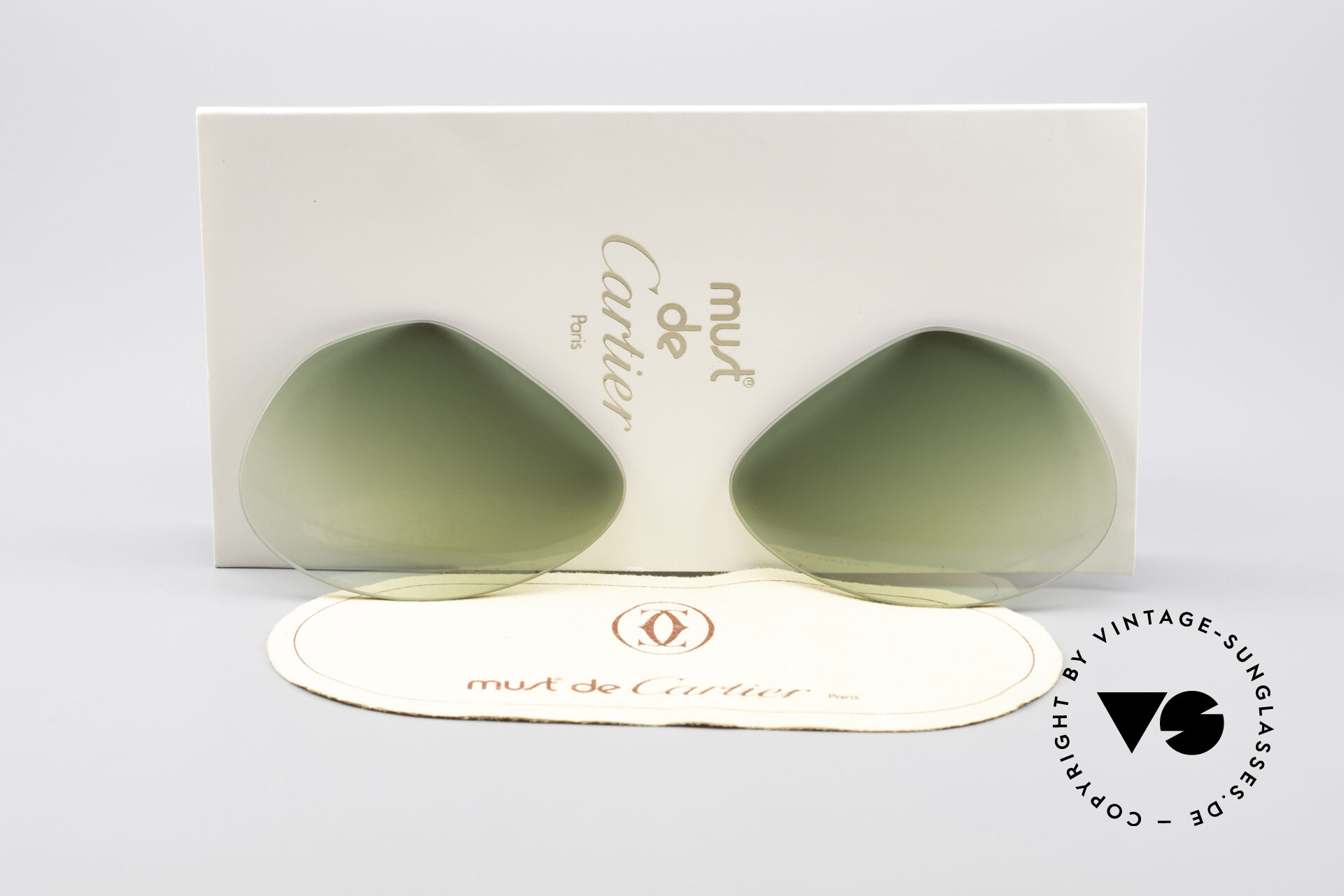 Sunglasses Cartier Vendome Lenses - L Green Gradient Sun Lenses