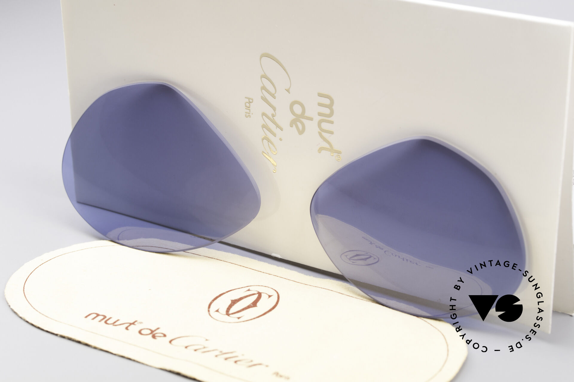 Sunglasses Cartier Vendome Lenses - L Navy Blue Sun Lenses