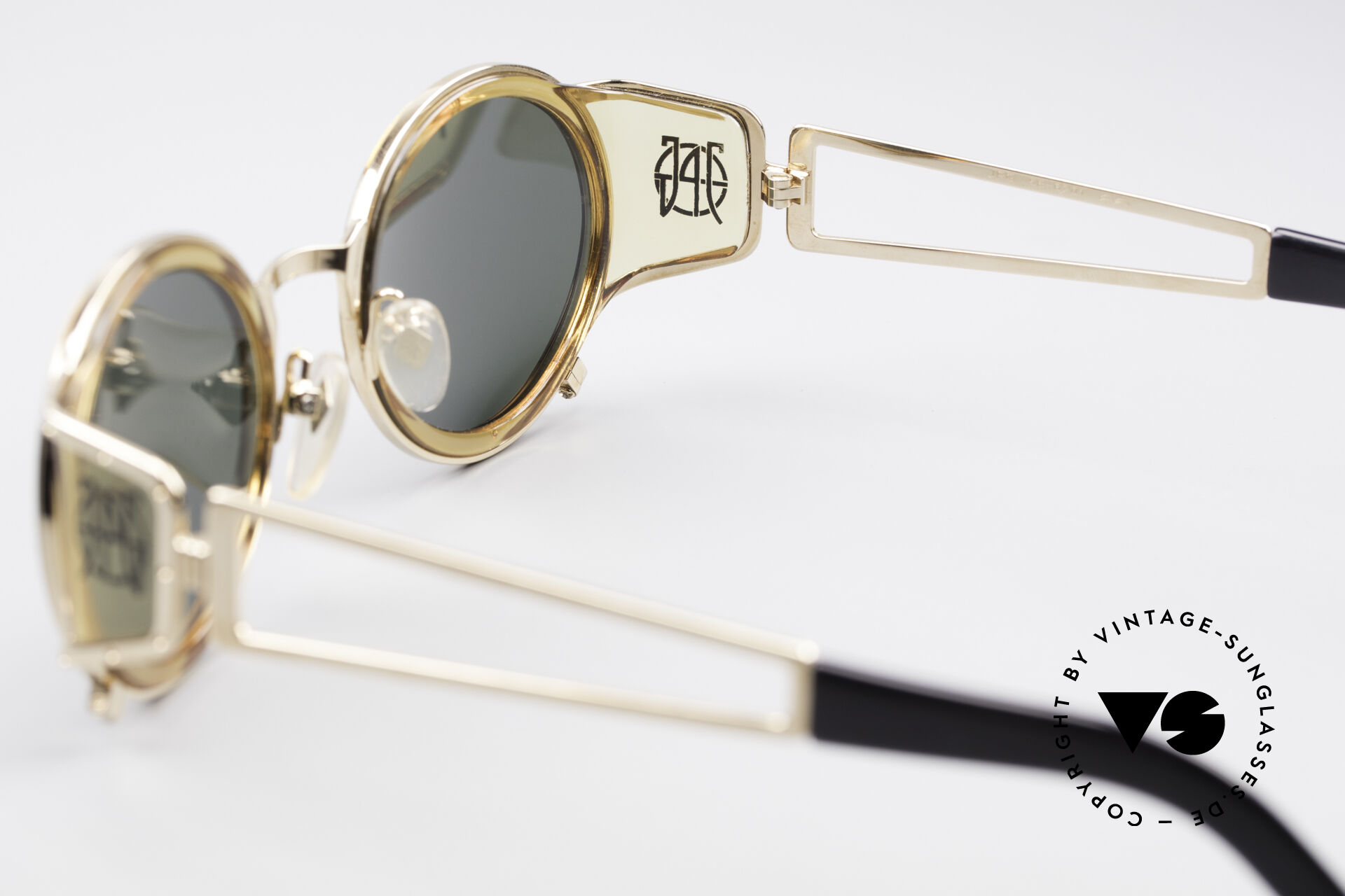 Sunglasses Jean Paul Gaultier 58 6201 Steampunk Vintage Shades