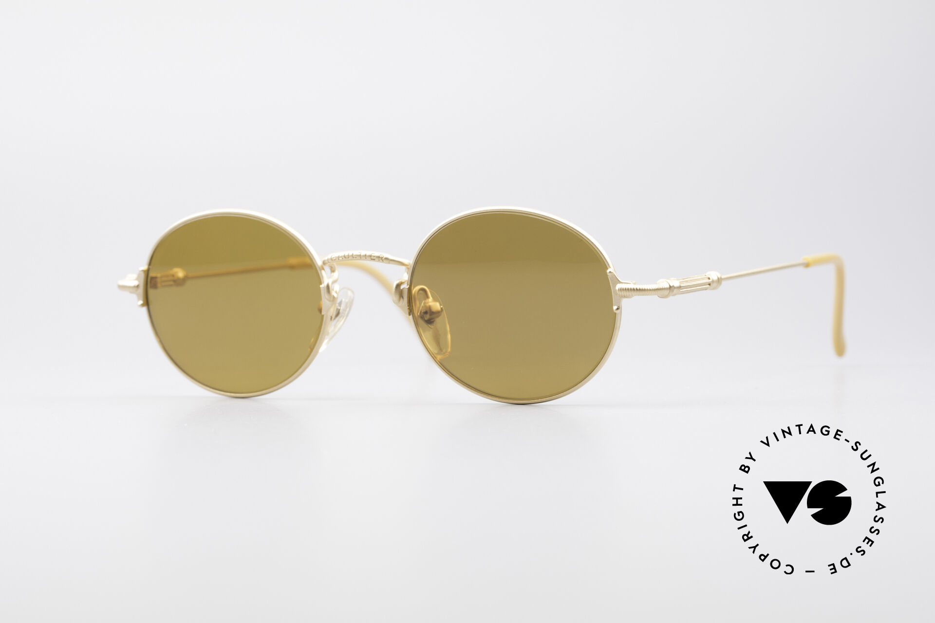 Sunglasses Jean Paul Gaultier 55 6109 Gold Plated Polarized Shades
