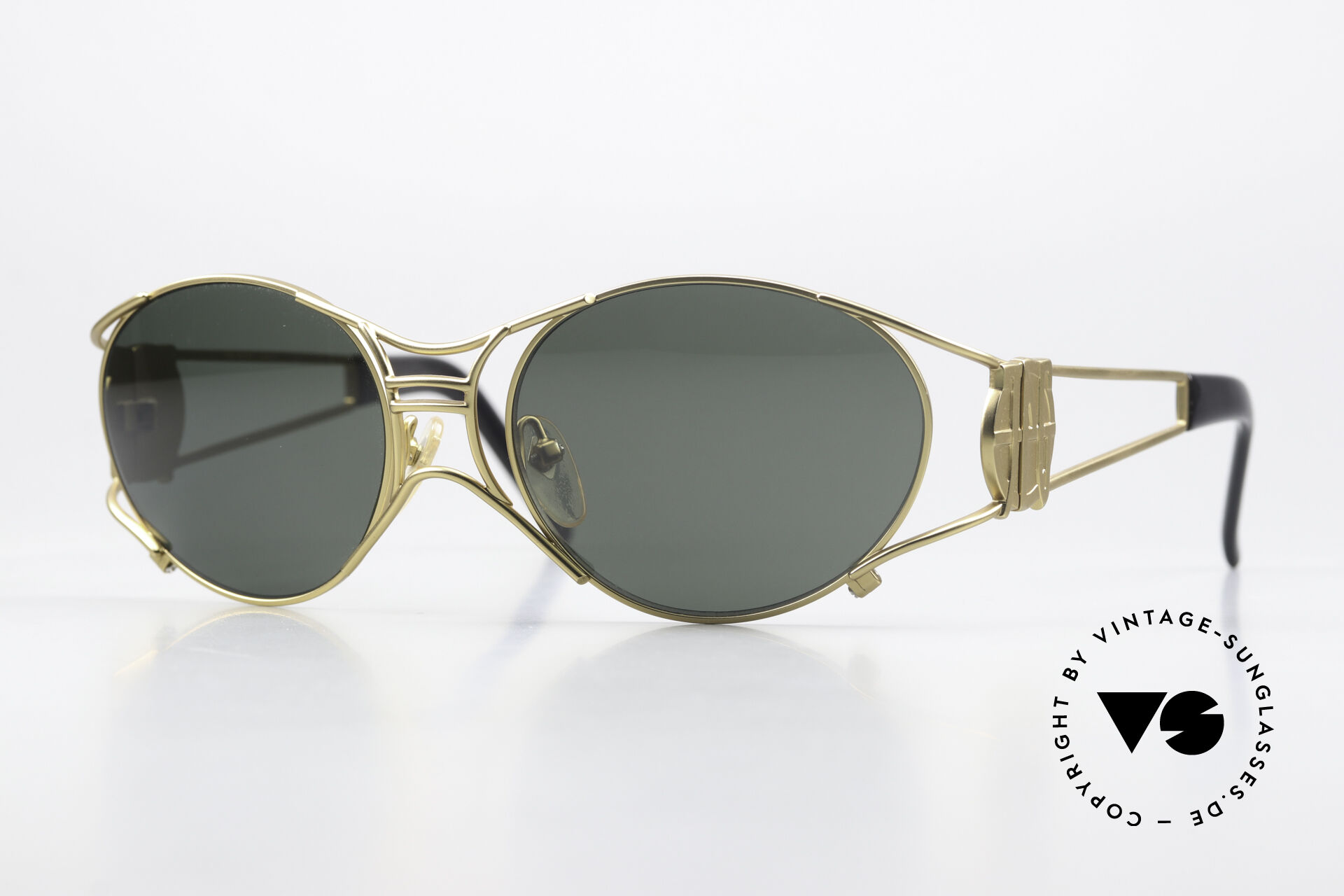 Sunglasses Jean Paul Gaultier 58-6101 90's Steampunk Sunglasses