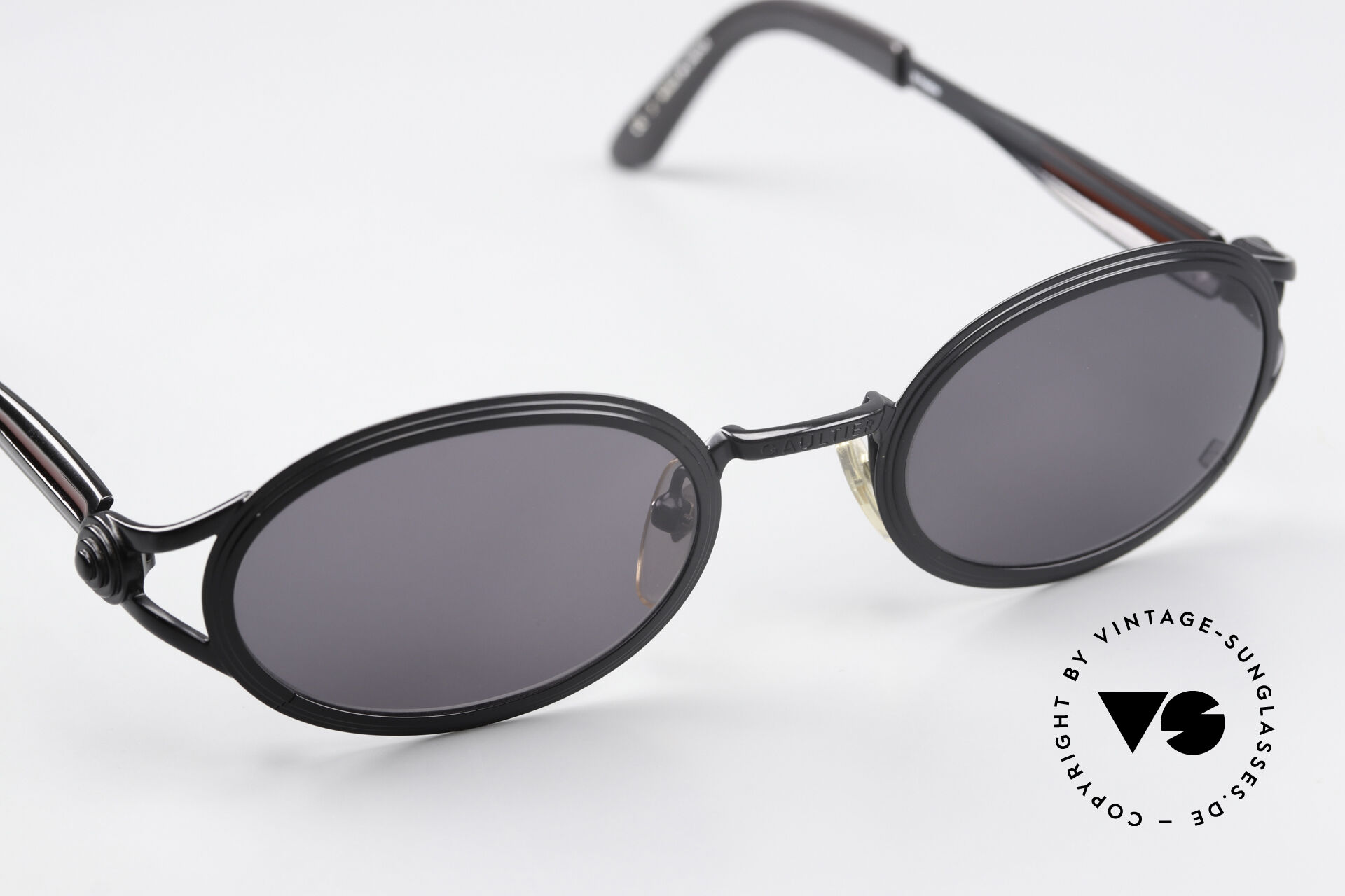 Jean Paul Gaultier 56-7114 Oval Steampunk Sunglasses