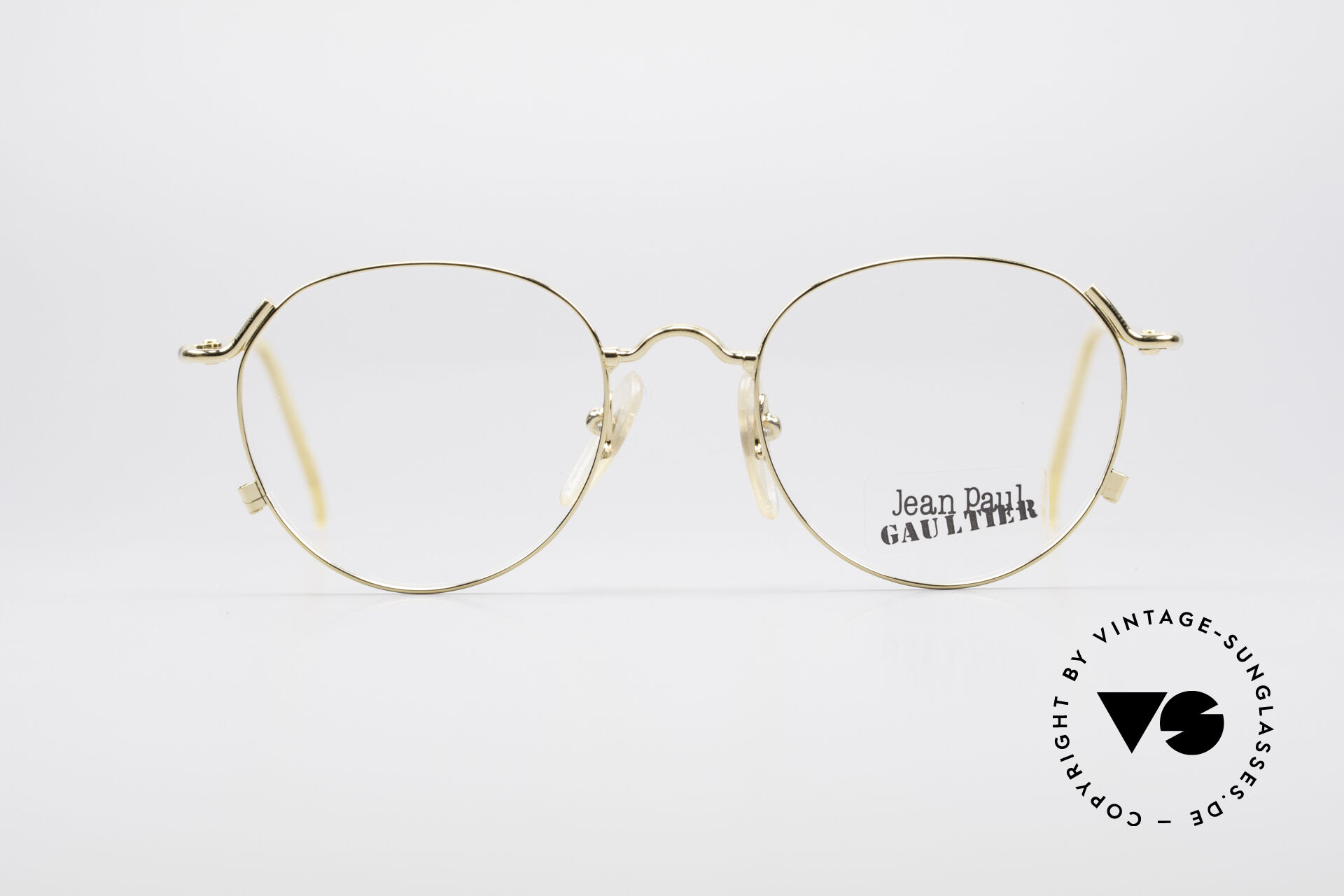 Glasses Jean Paul Gaultier 55-2176 Gold Plated Panto Glasses