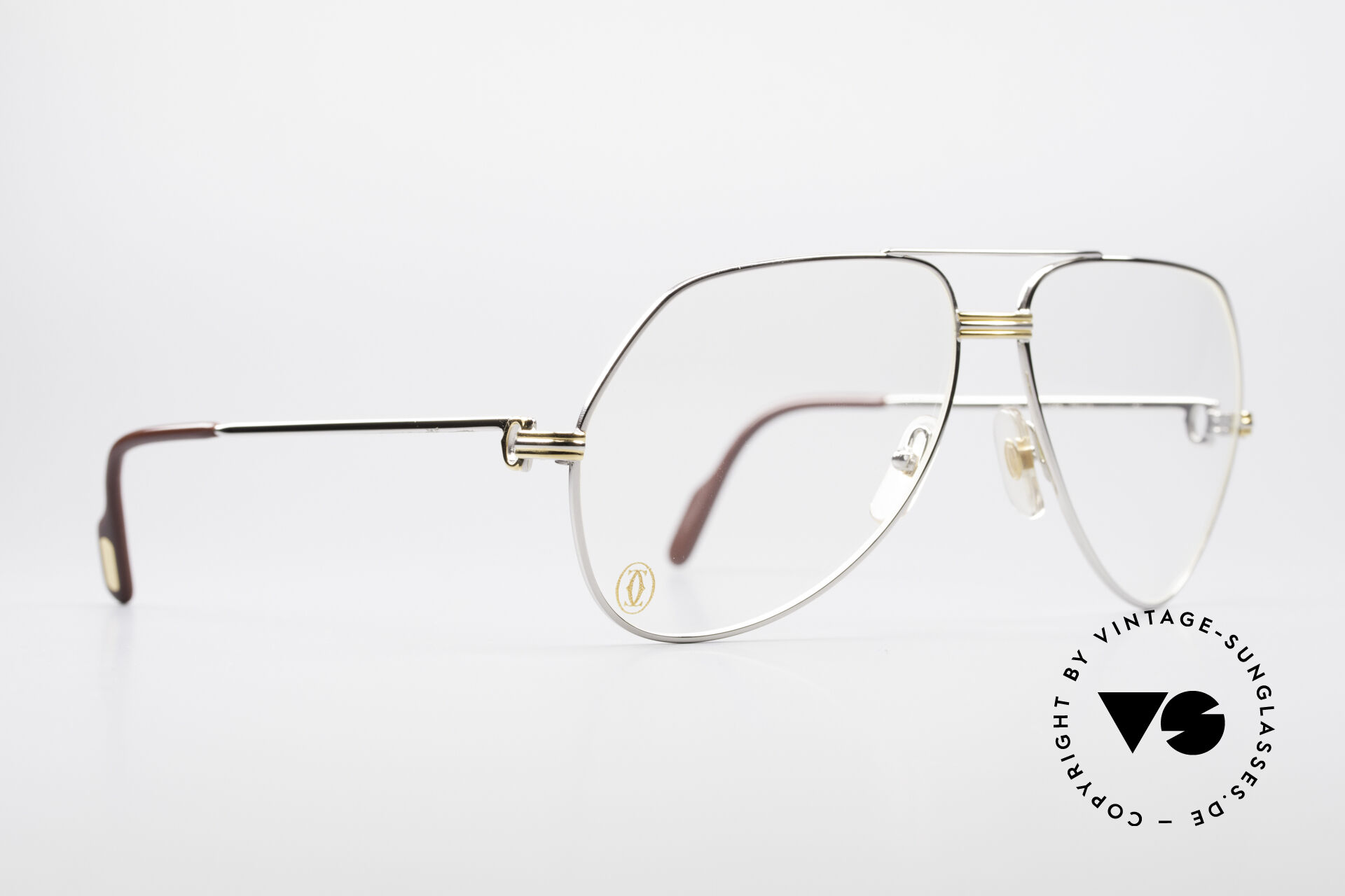 Glasses Cartier Vendome LC L Platinum Finish Frame Luxury