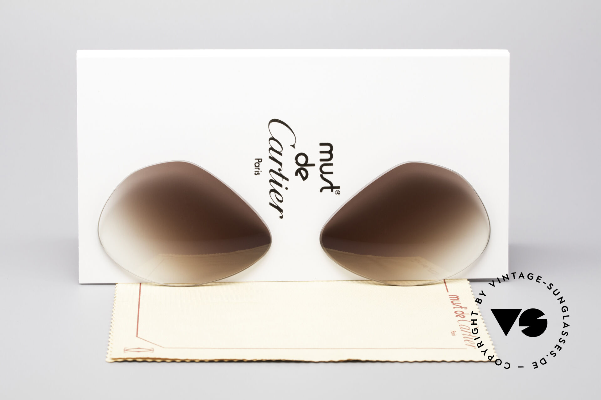 限定アウトレットセール：通販 Sunglasses Cartier Vendome Lenses - M Sun Lenses Brown Gradient 小物