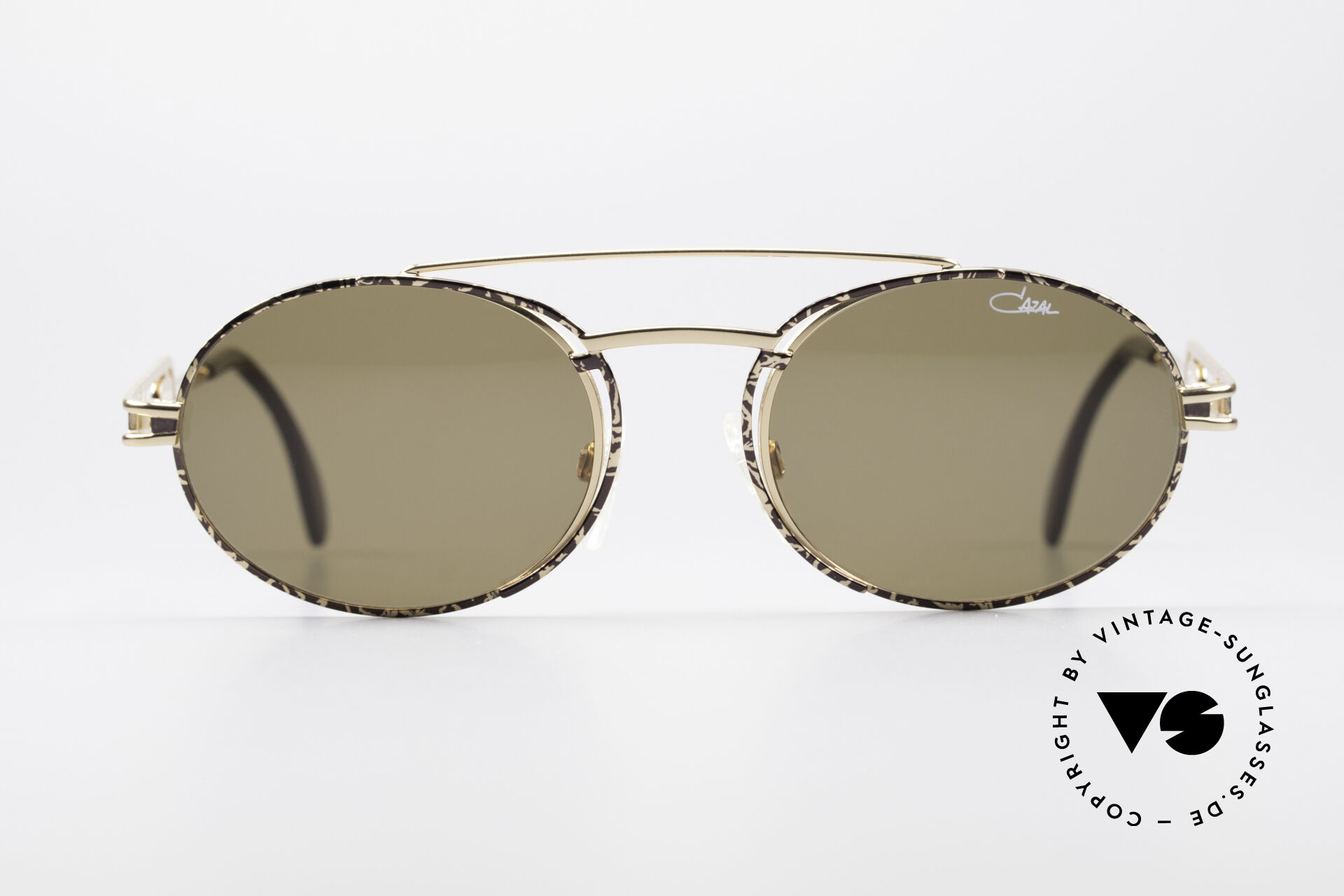 Sunglasses Cazal 965 90s Steampunk Oval Shades