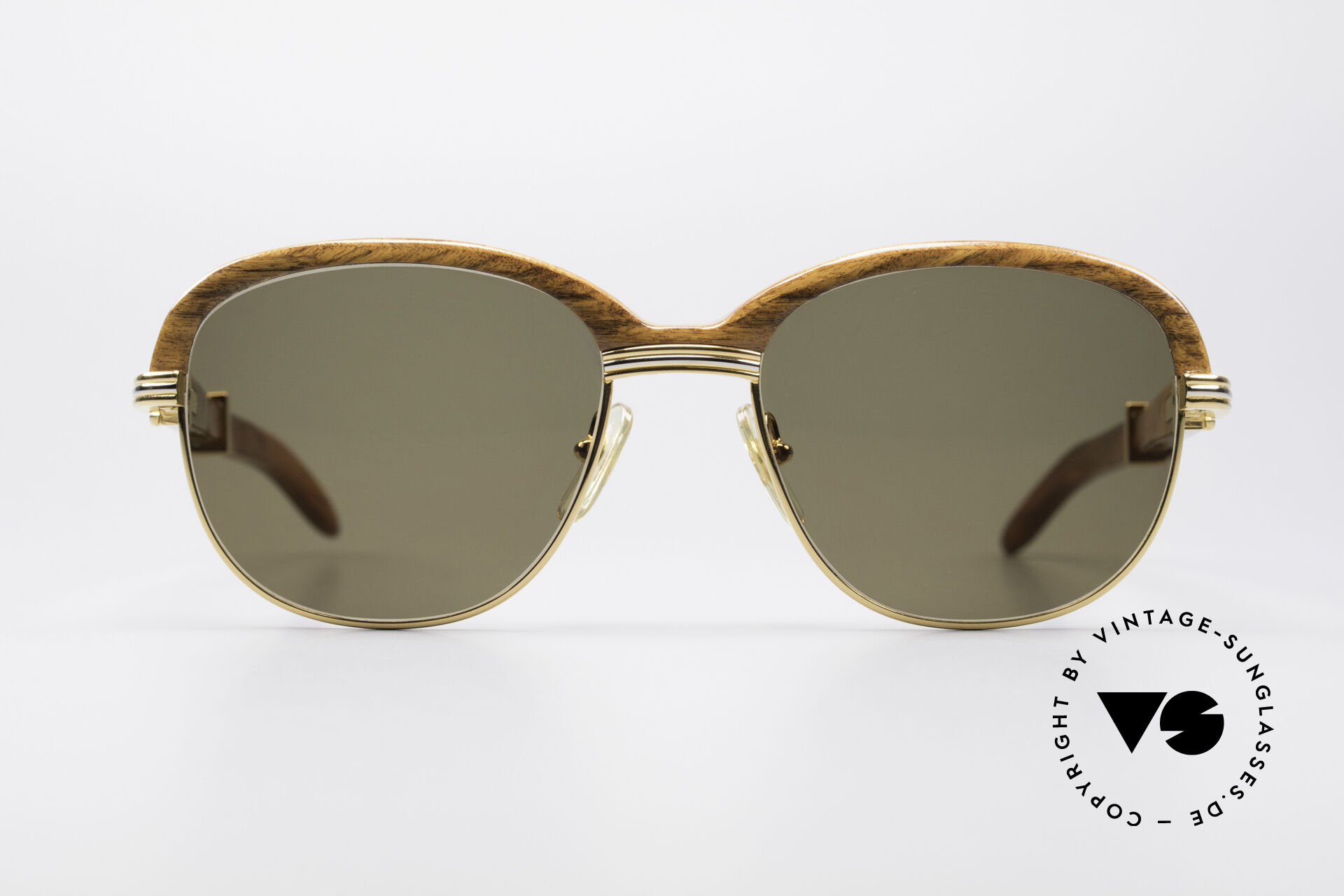 Sunglasses Cartier Malmaison Bubinga Precious Wood Frame