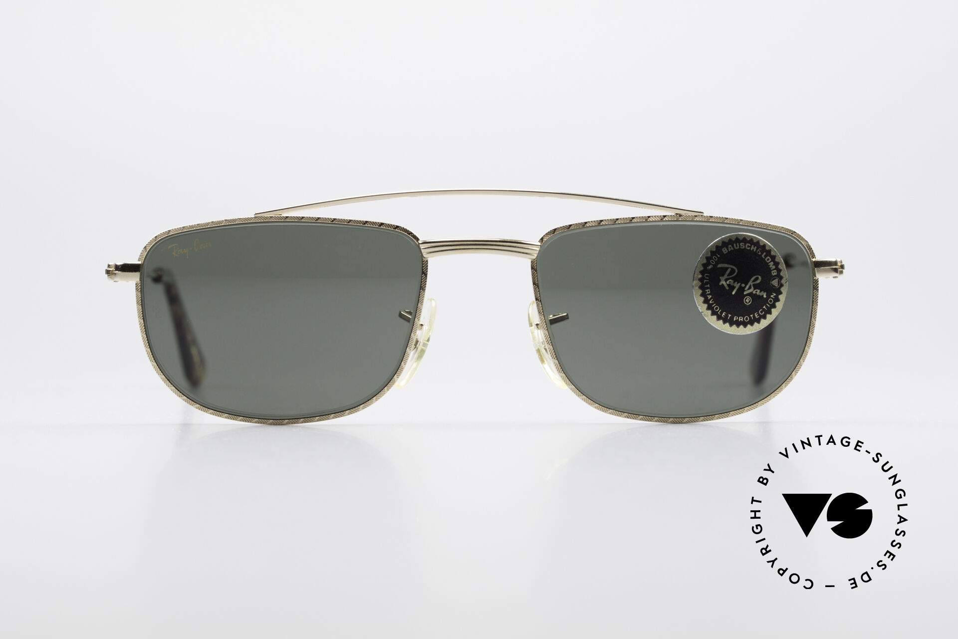 Sunglasses Ray Ban 1940's Retro Rectangle Old USA Ray-Ban
