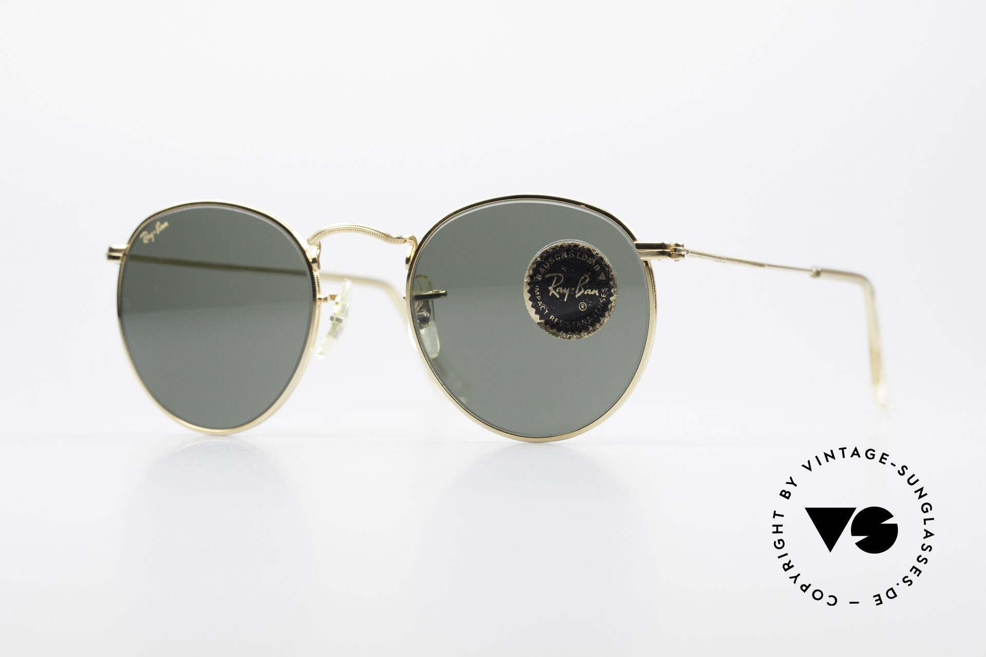 Sunglasses Ray Ban Round Metal 47 Small Round B&L Sunglasses