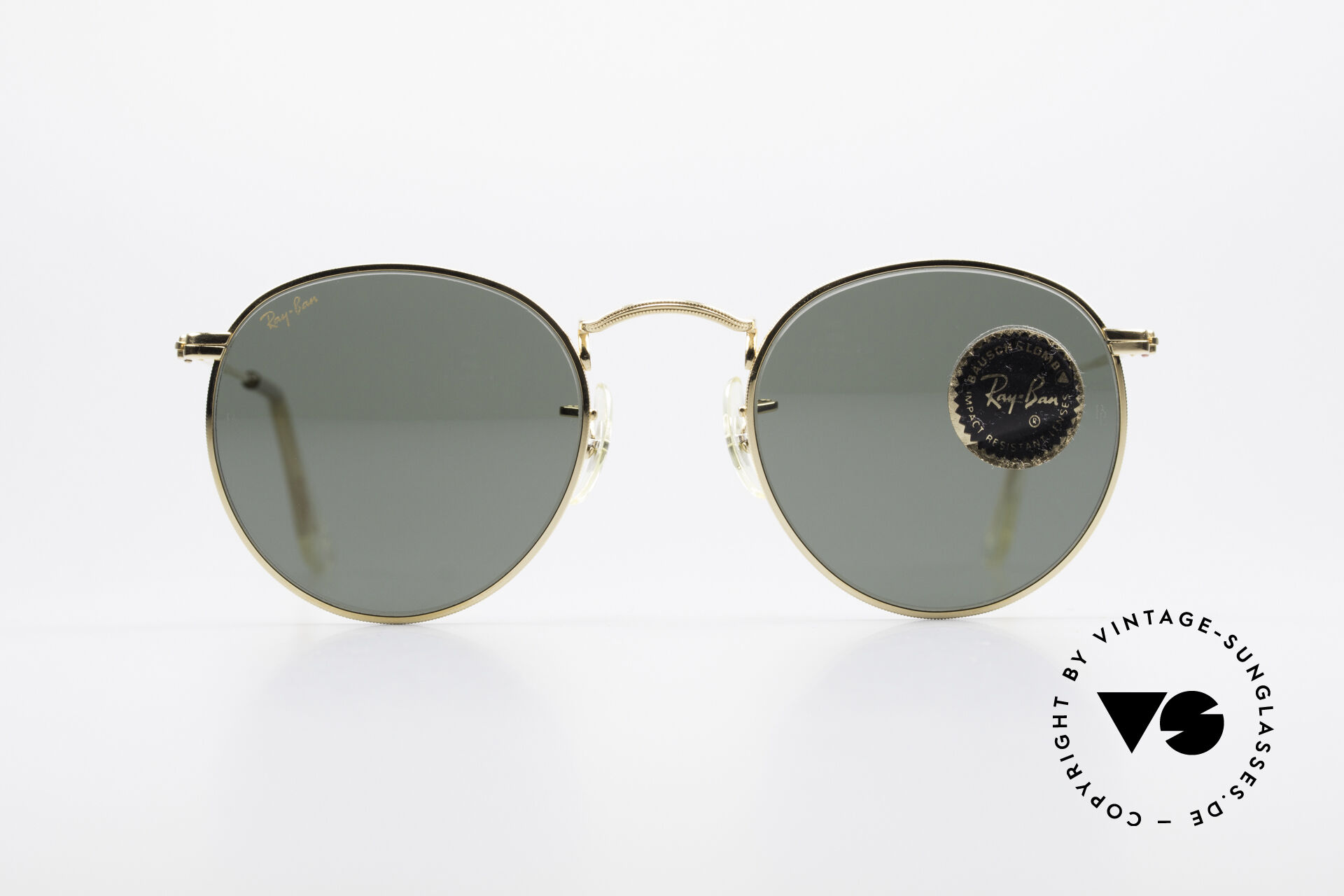 Oorzaak Echt niet verdiepen Sunglasses Ray Ban Round Metal 47 Small Round B&L Sunglasses