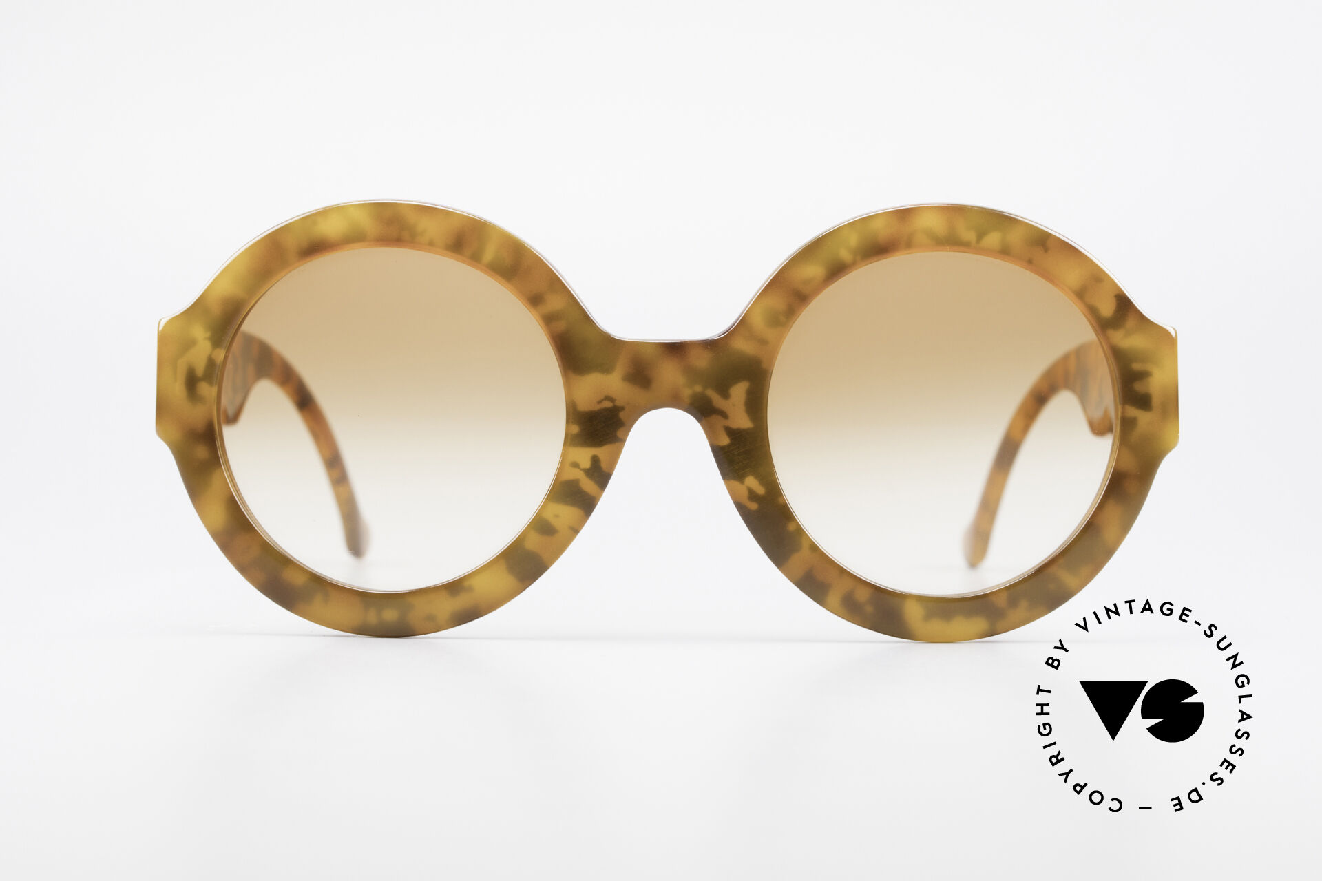 Oversized round vintage sunglasses discount