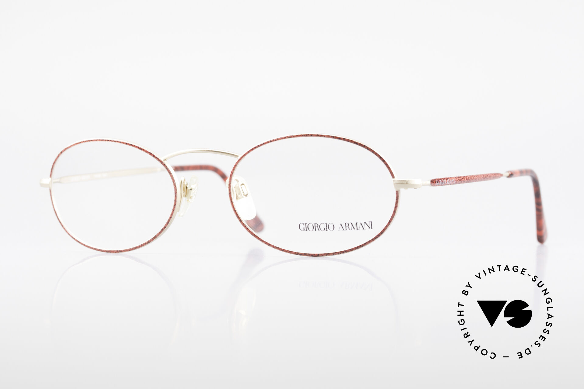 Armani store pink glasses
