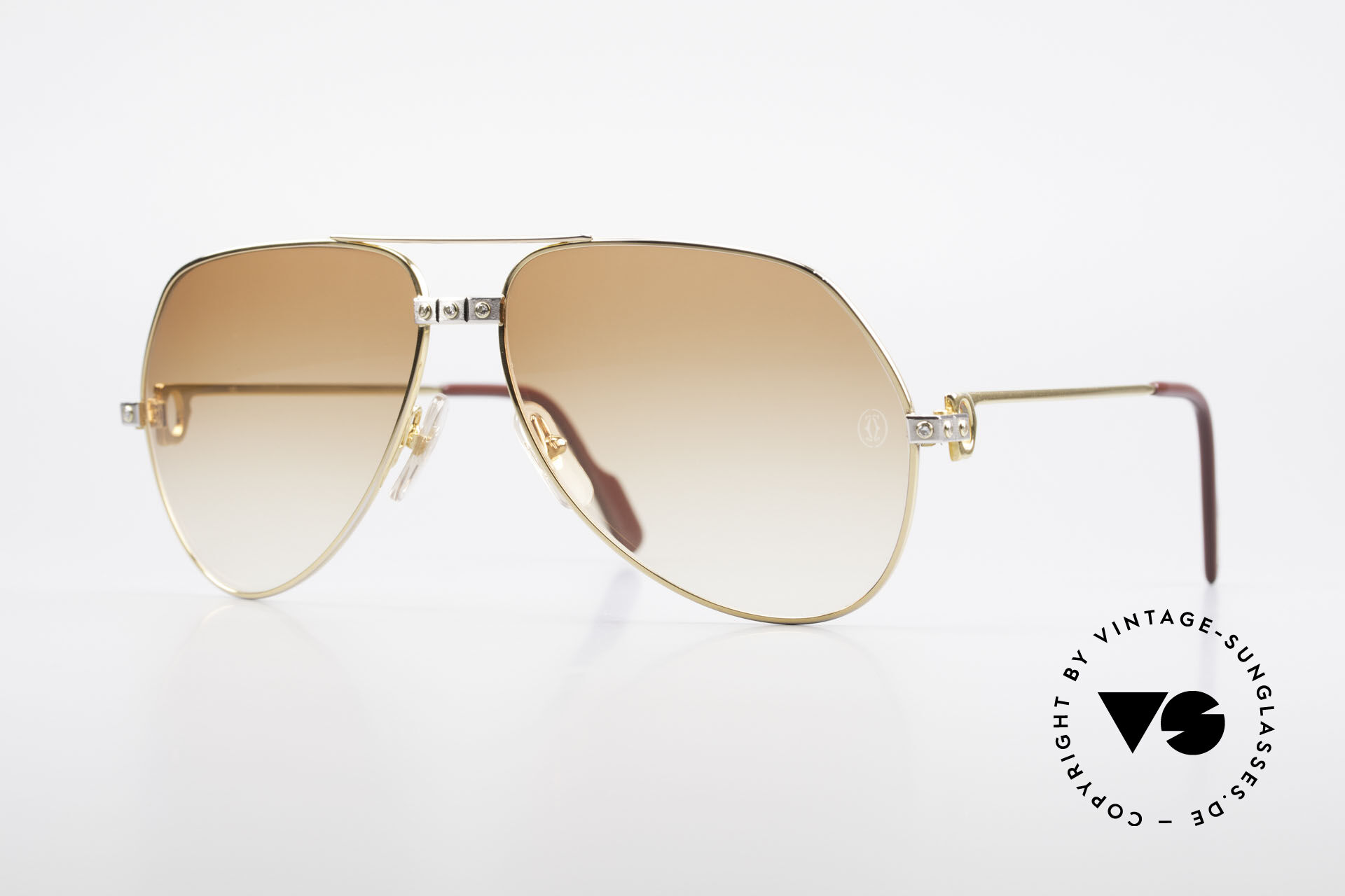 Vintage cartier santos new arrivals aviator sunglasses