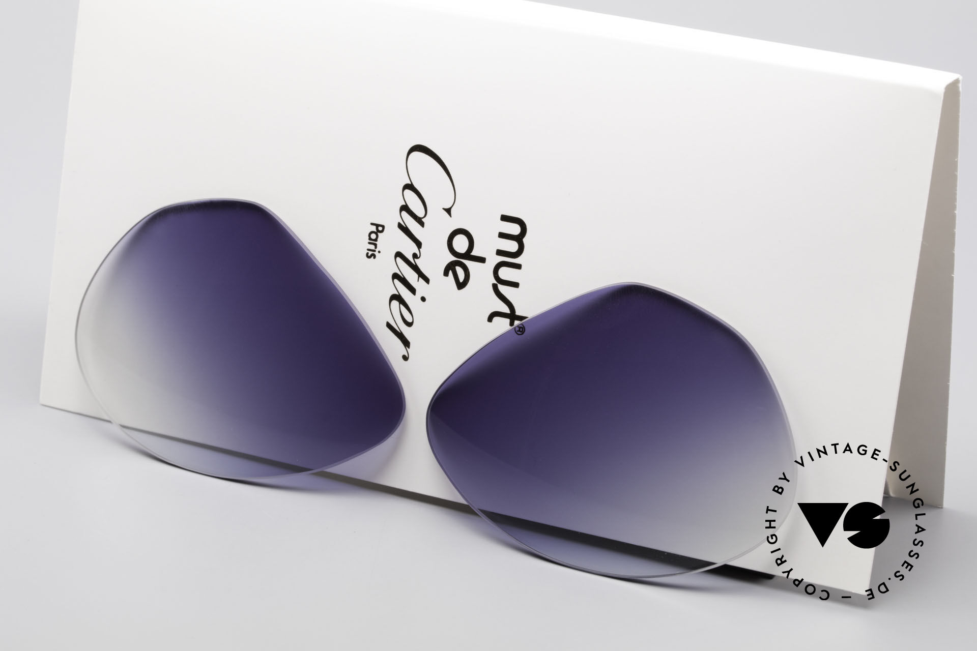 Sunglasses Cartier Vendome Lenses L Blue Gradient Sun Lenses