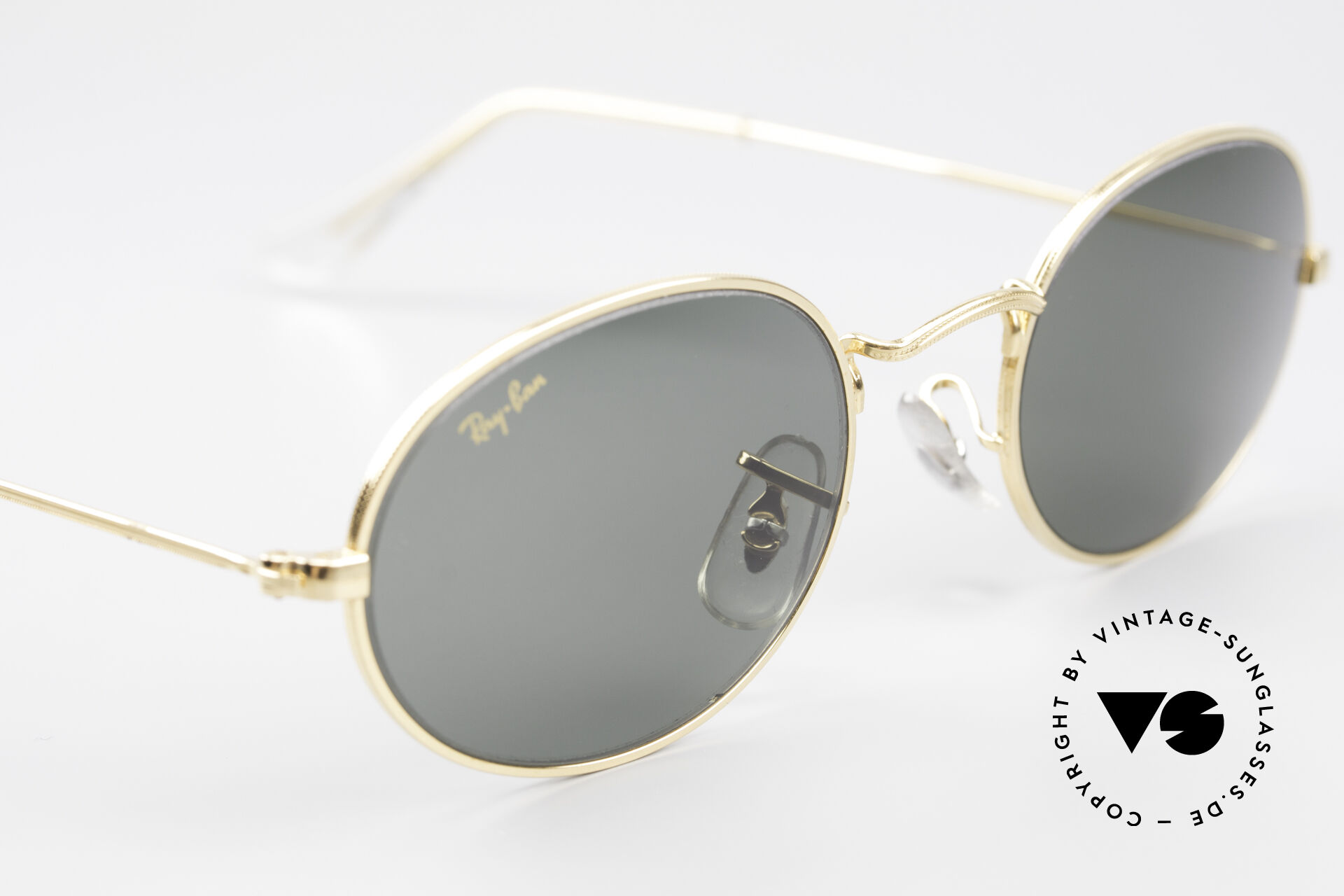 レイバン RAY BAN ヴィンテージ B&L W0976 オーバル サングラス ゴールド レンズ グリーン メタル 1111 メンズ  053-902210230057 | ベクトルパーク