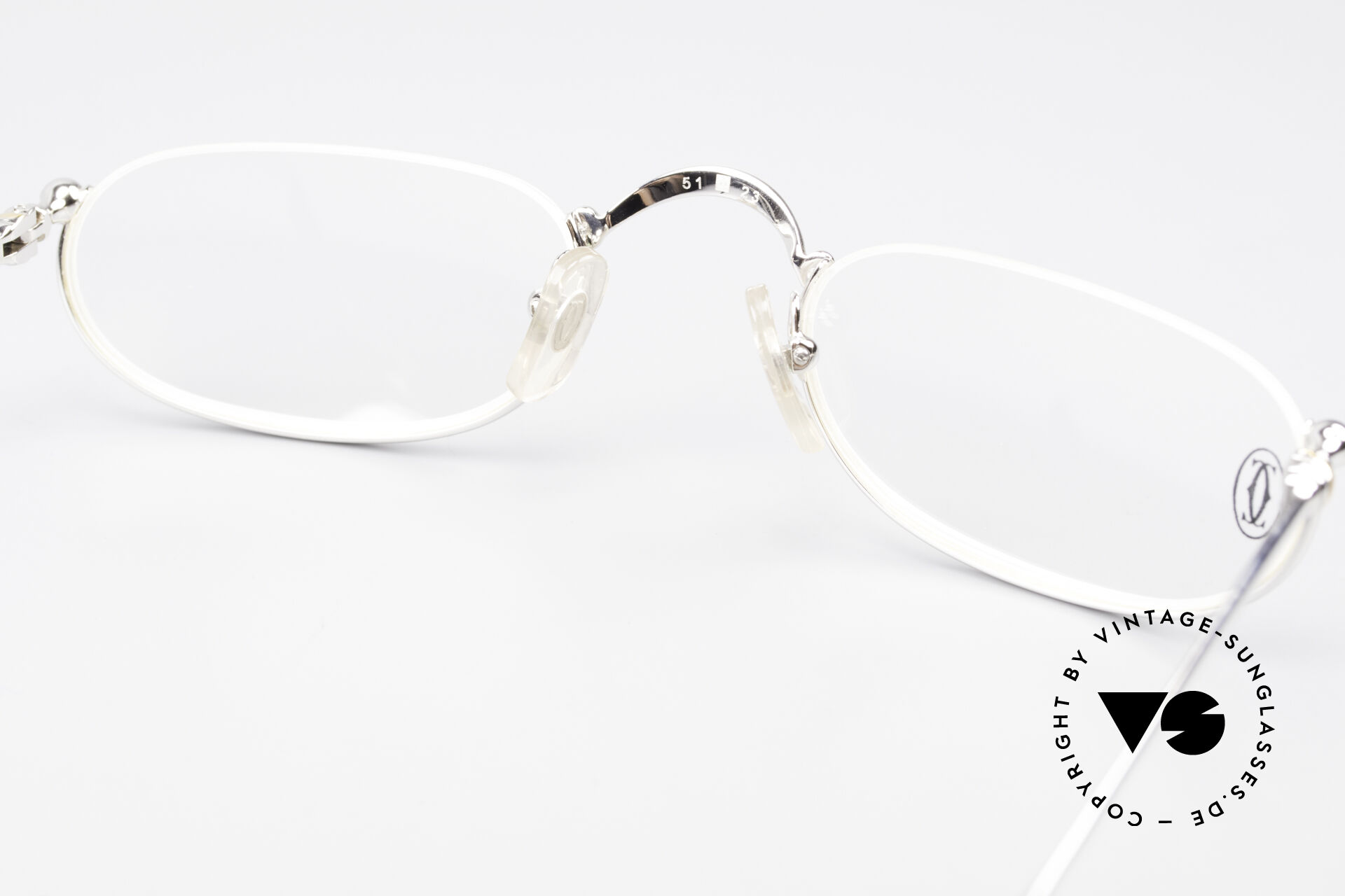 Cartier Demi Lune 2000 Oval Reading Frame Platinum